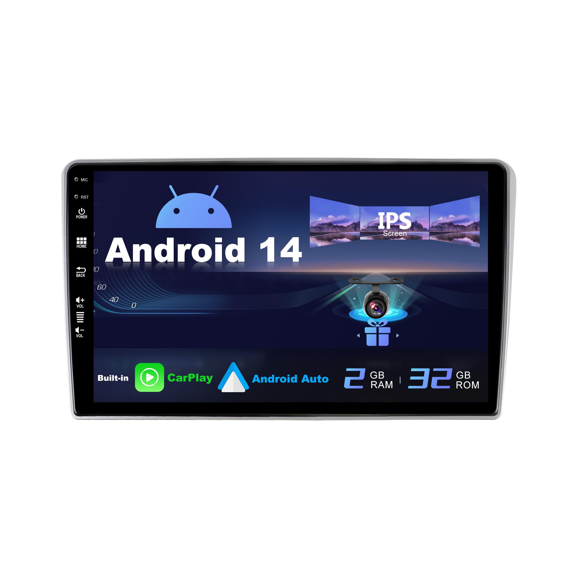 SXAUTO Autoradio Android 14 IPS per Toyota Avensis (2002-2008)
