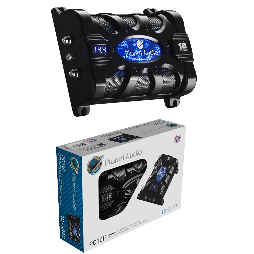 Condensatore PLANET AUDIO PC10F 10 Farad per Impianti Audio