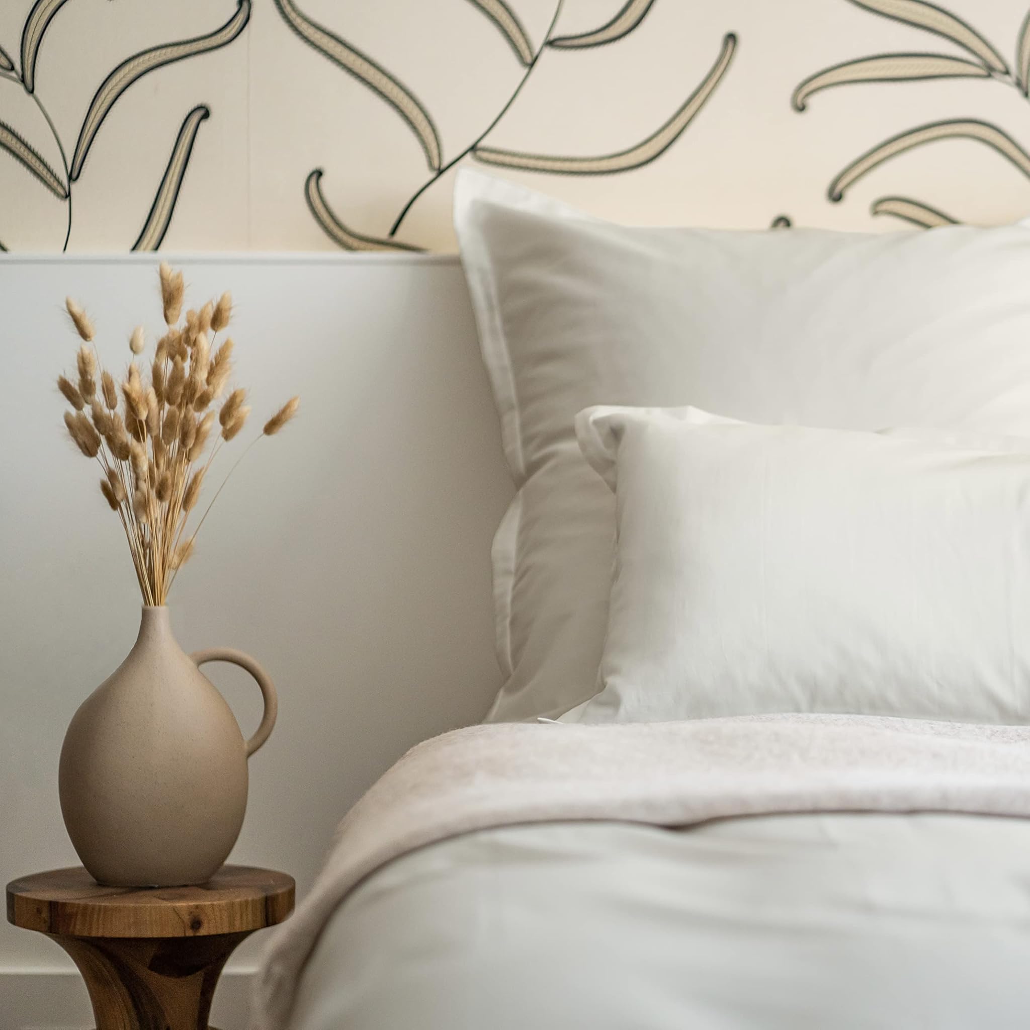 Amqua Set Biancheria Letto Raso Makò Beige/Sabbia