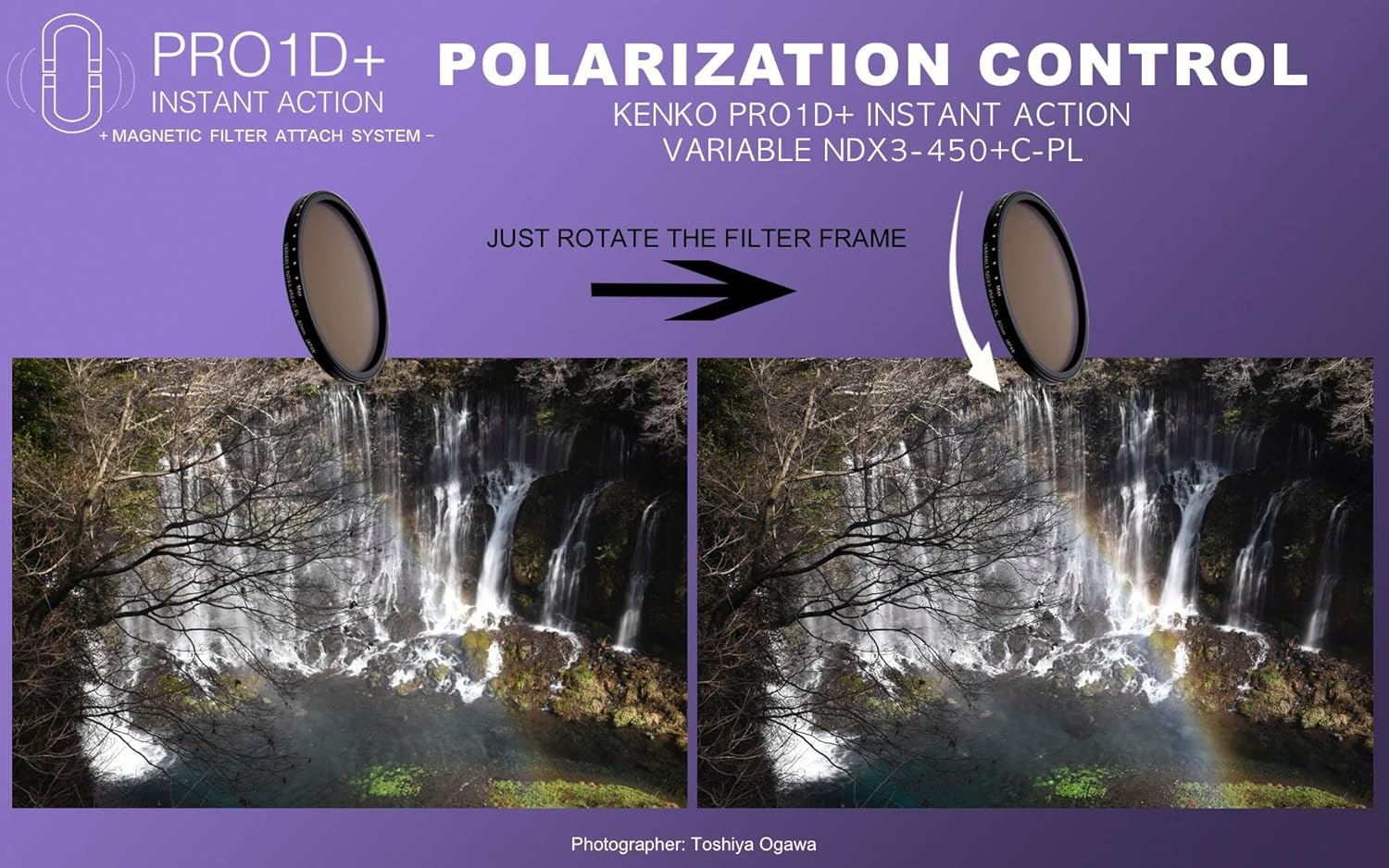 PRO1D+ INSTANT ACTION VARIABLE NDX3-450+C-PL SET 82mm - immagine 4