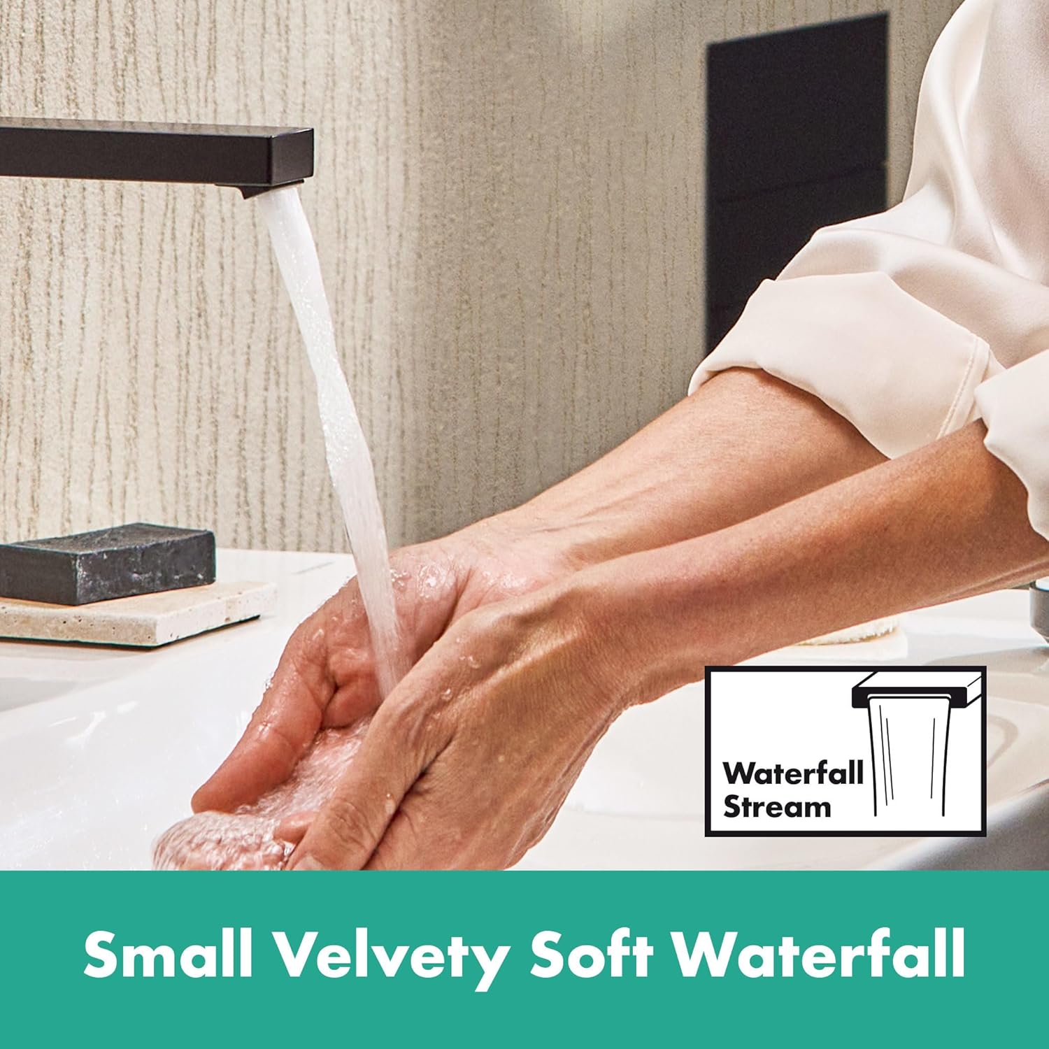 Hansgrohe Tecturis E - Rubinetto Lavabo CoolStart 211mm, Nero Opaco - immagine 7