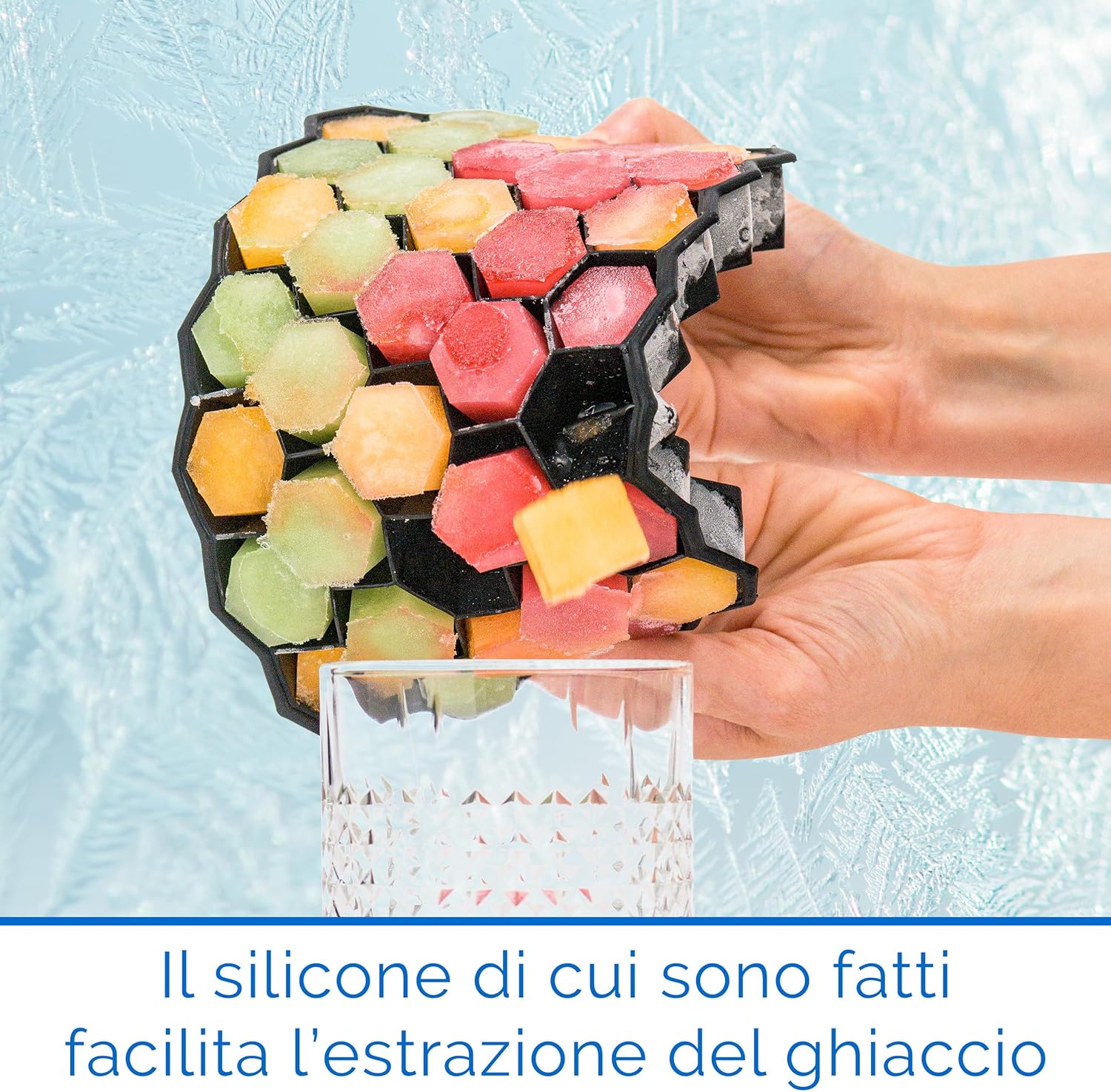Set 2 Stampo Ghiaccio in Silicone con Coperchio - immagine 9