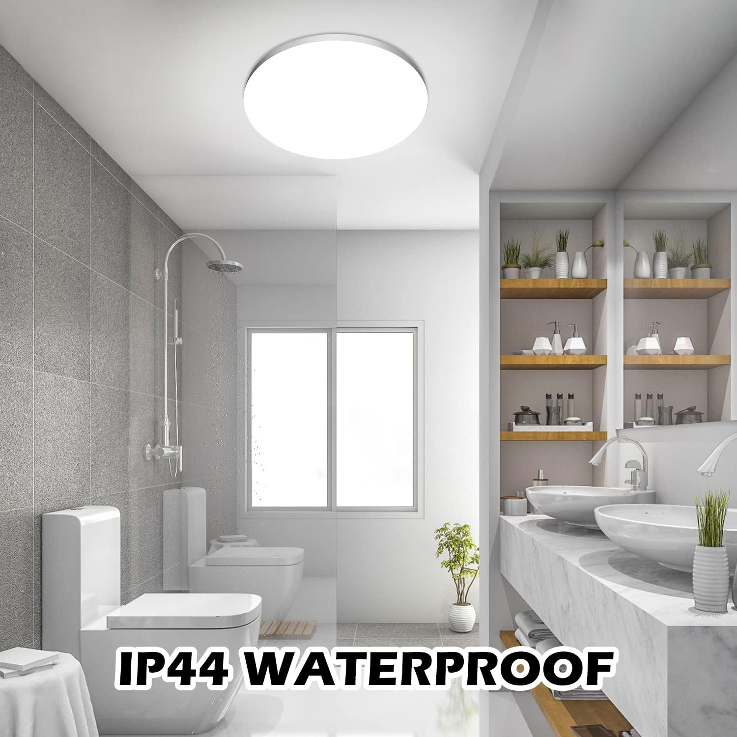 Ouila Plafoniera LED Soffitto 24W [2 Pezzi] Rotonda Ø28CM - immagine 6