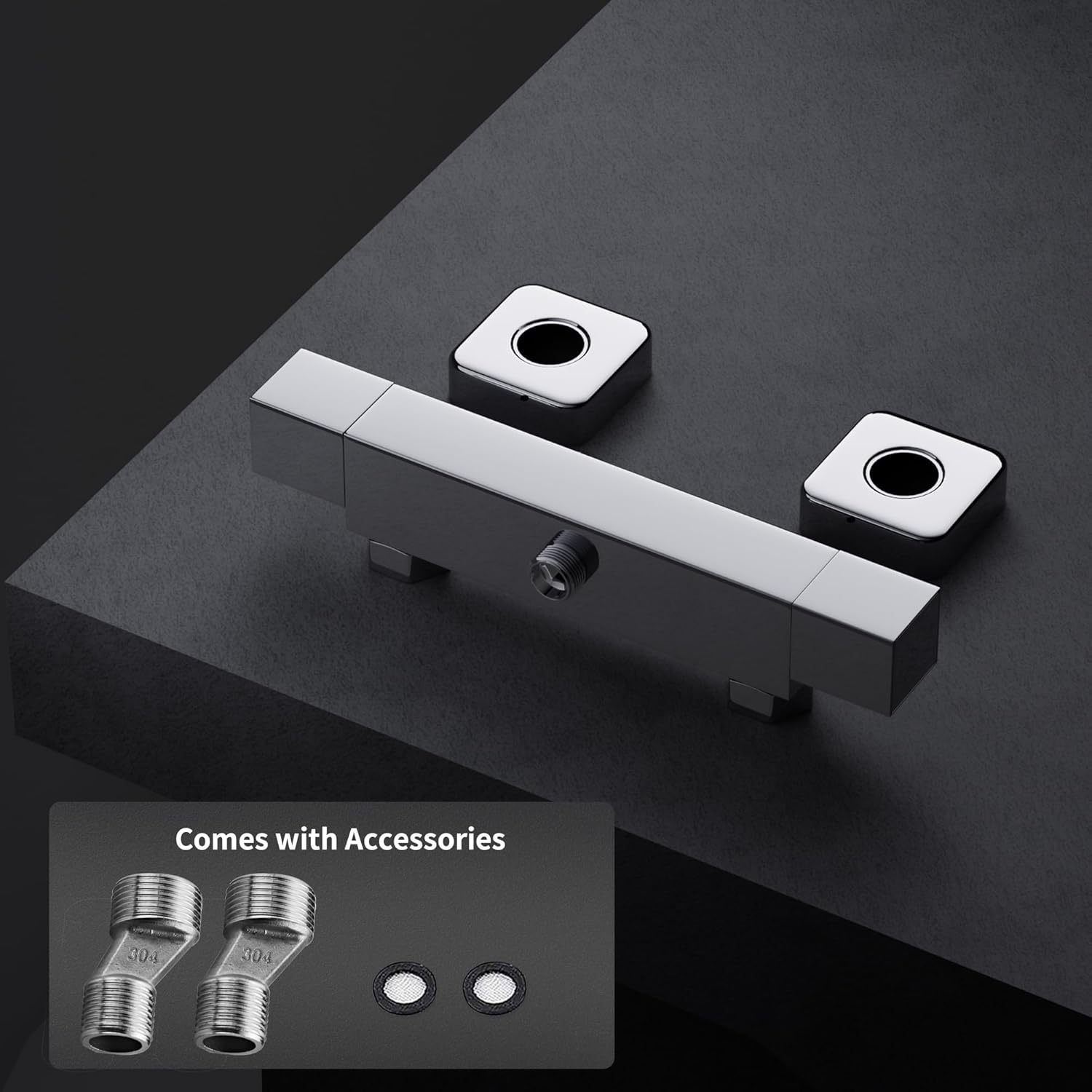 Morado Miscelatore Doccia Termostatico Quadrato - immagine 6