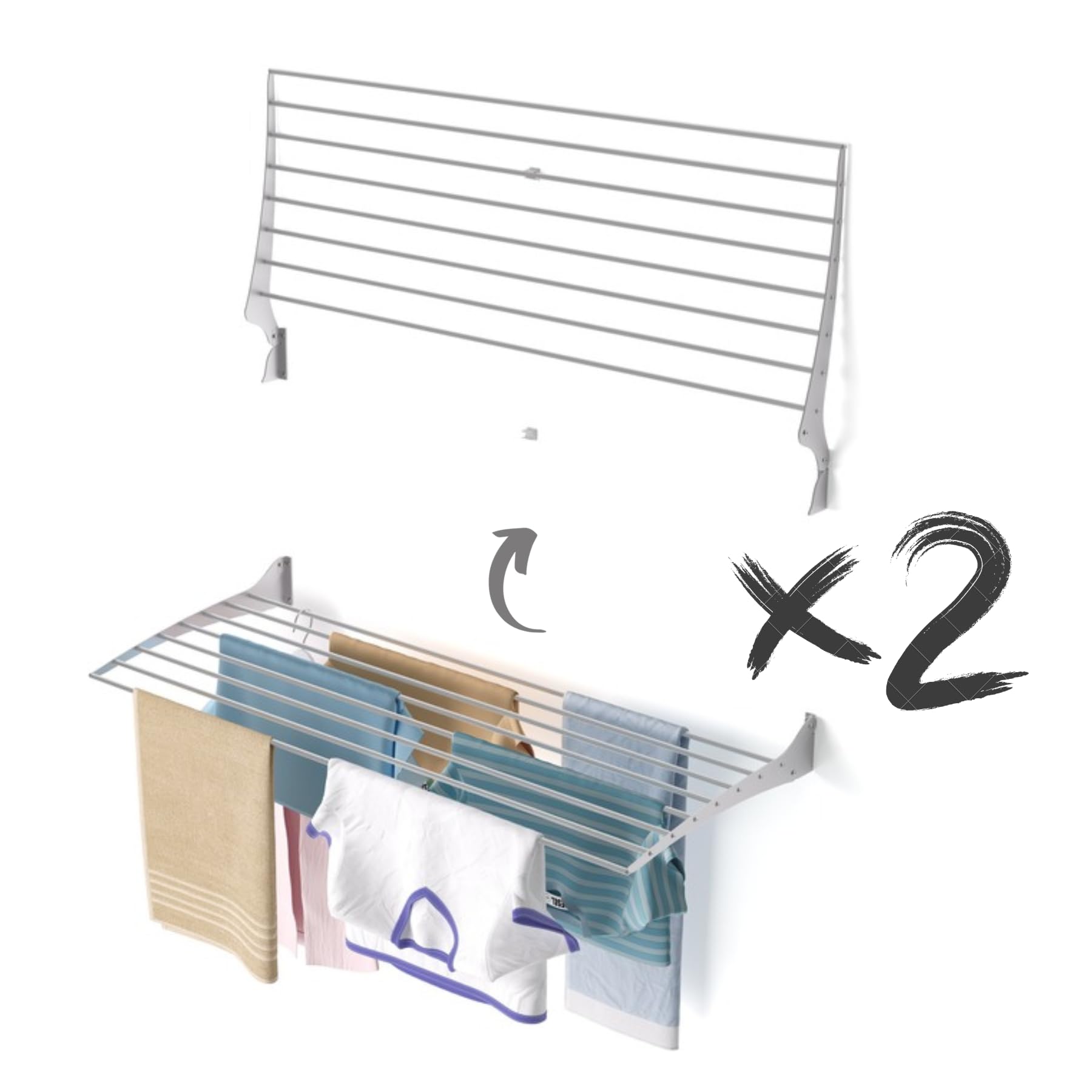 Foxydry Fold - Stendino da Parete Richiudibile