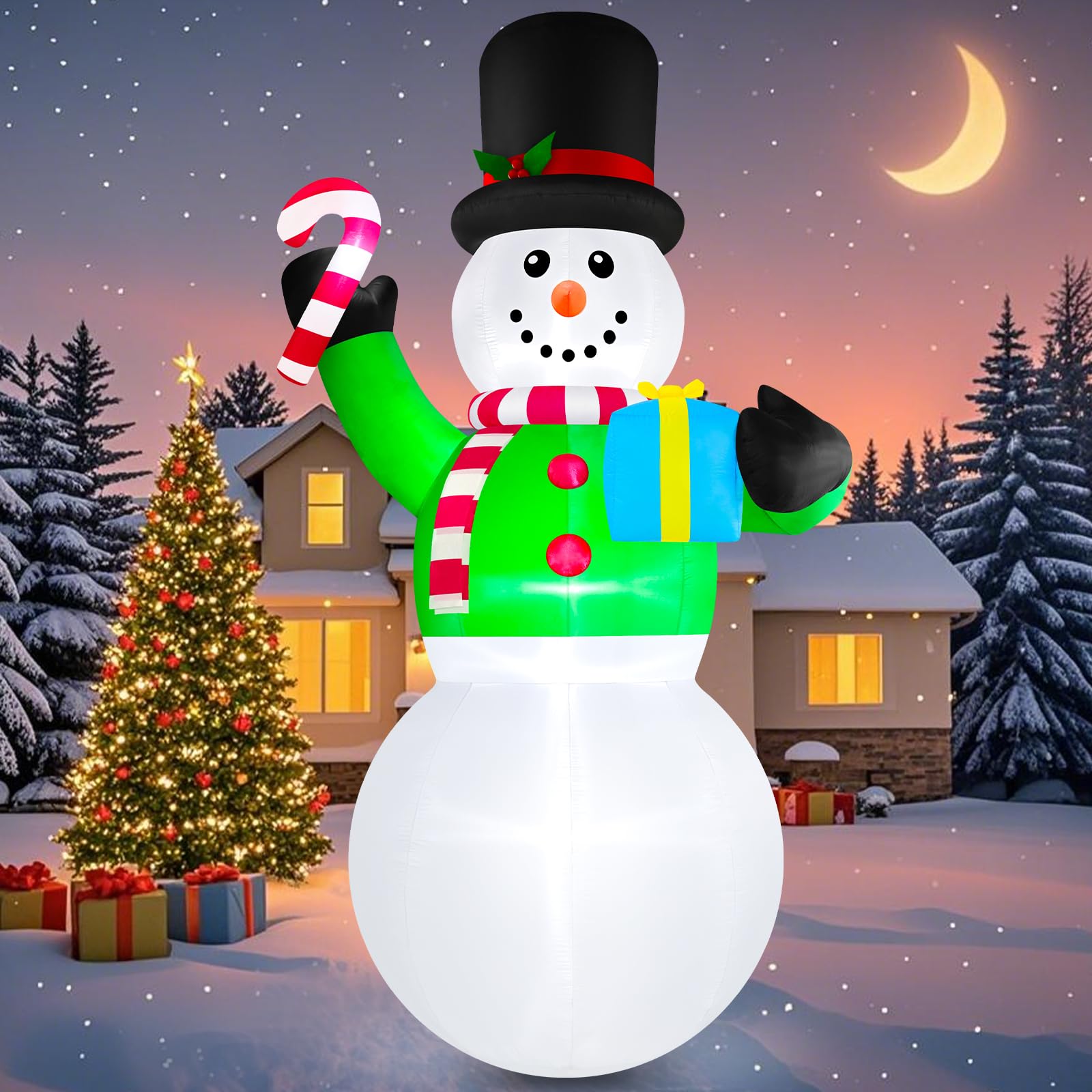 Danxilu Gonfiabile Natalizio 12 Piedi con LED