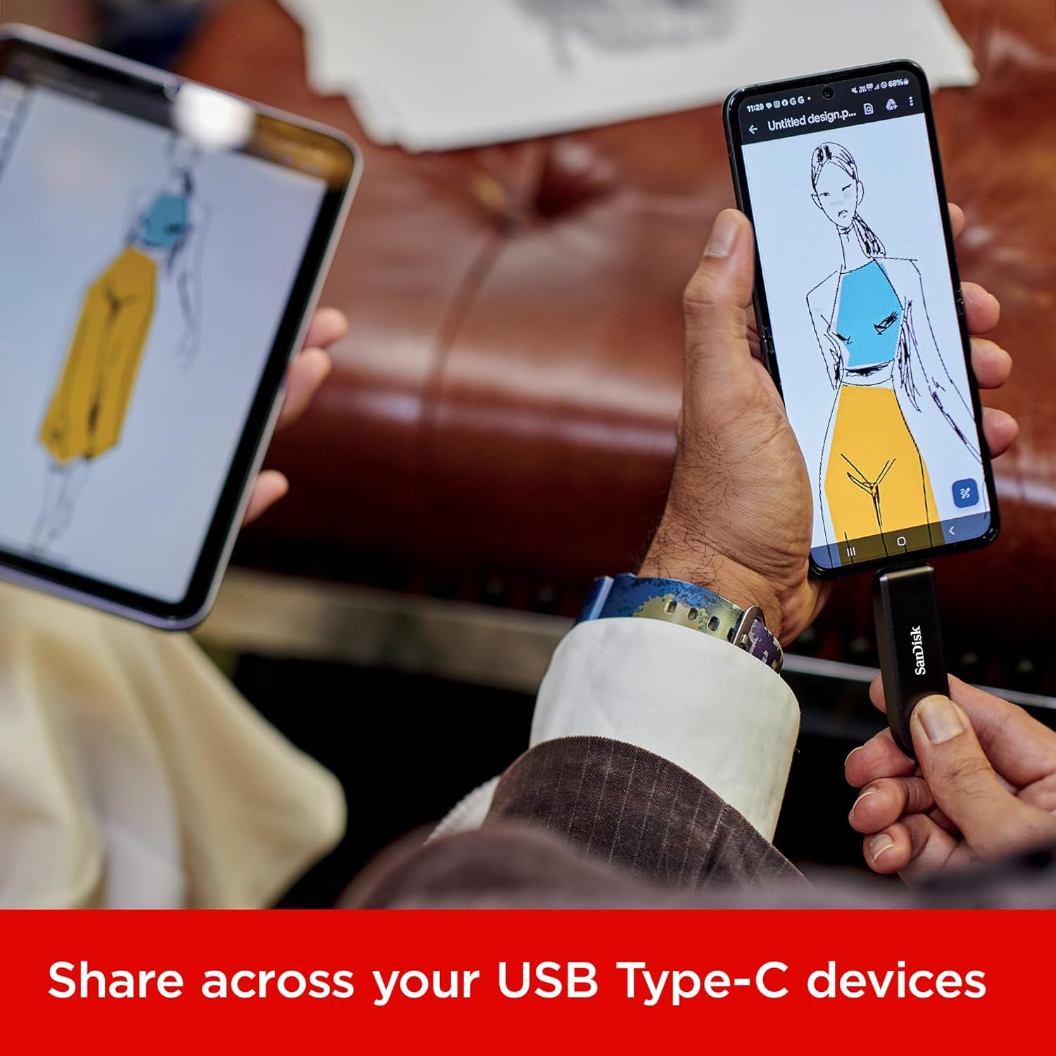 Sandisk Extreme PRO 256 GB Unità Flash USB-C - immagine 5