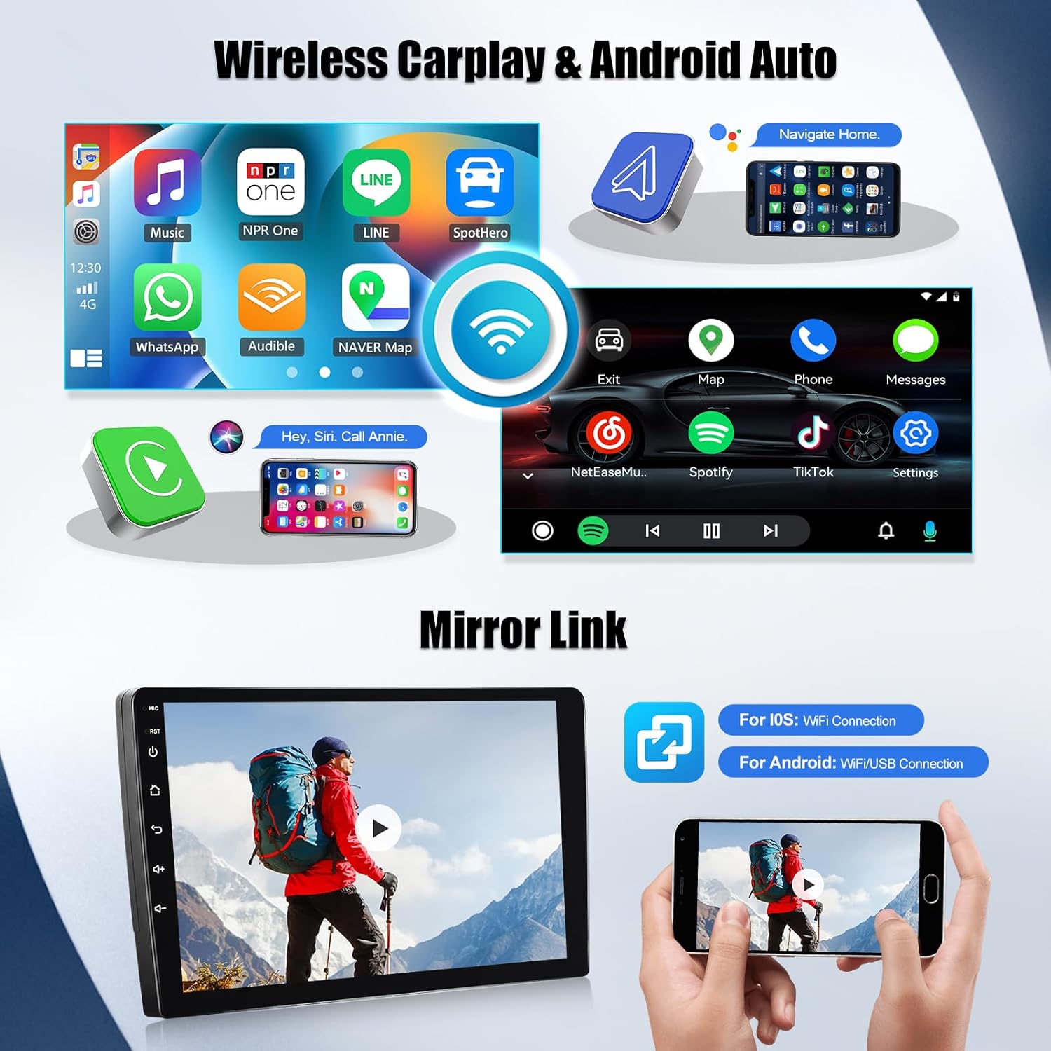 Sixwin Autoradio Android 13 per Audi A4 B6 B7 (2000-2009) - immagine 7