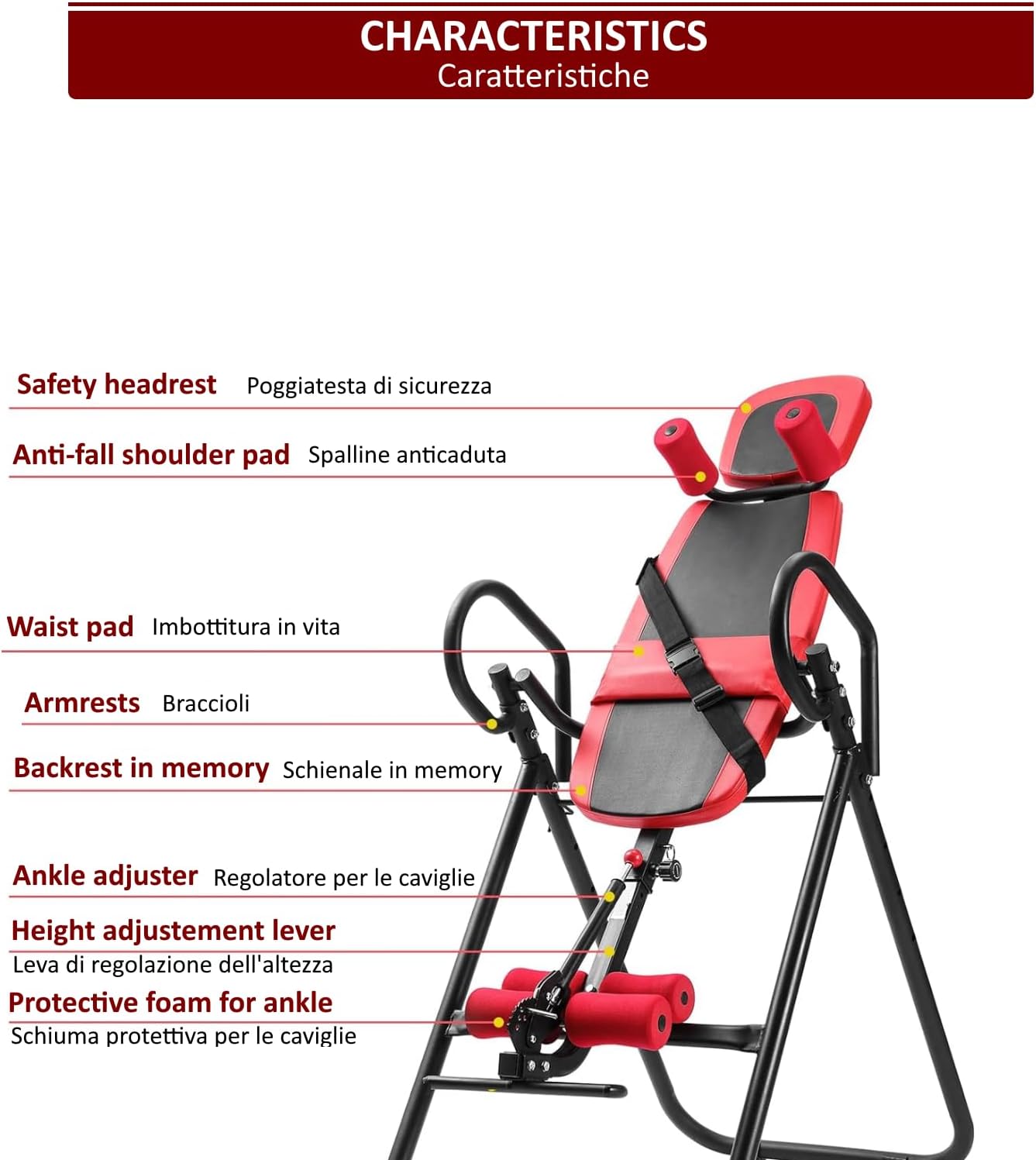 Panca ad inversione Resistente con Poggiatesta - immagine 2