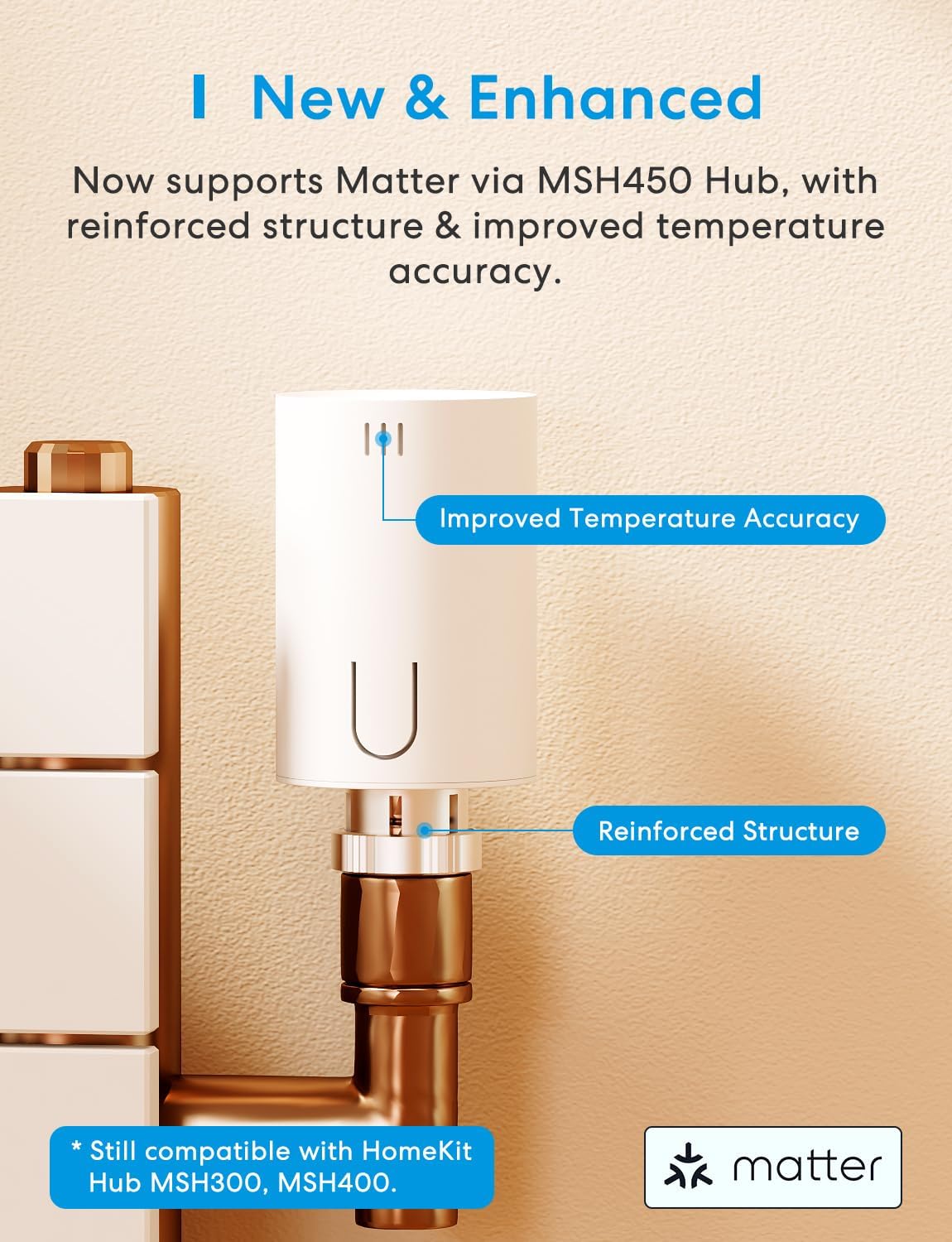 Meross Matter Termostato Radiatore Smart WiFi - immagine 4