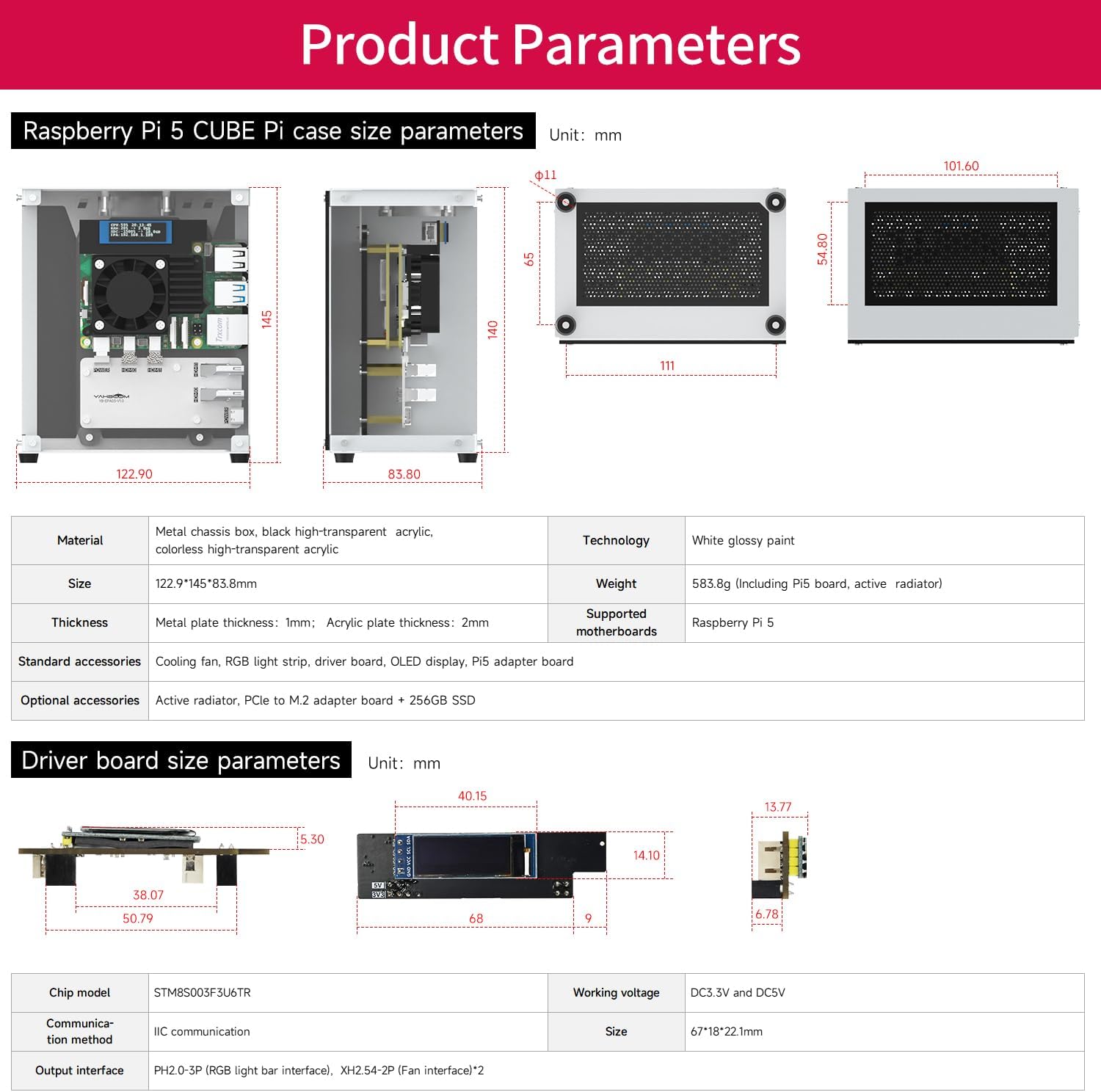 Yahboom Custodia Alluminio per Raspberry Pi 5 - immagine 7