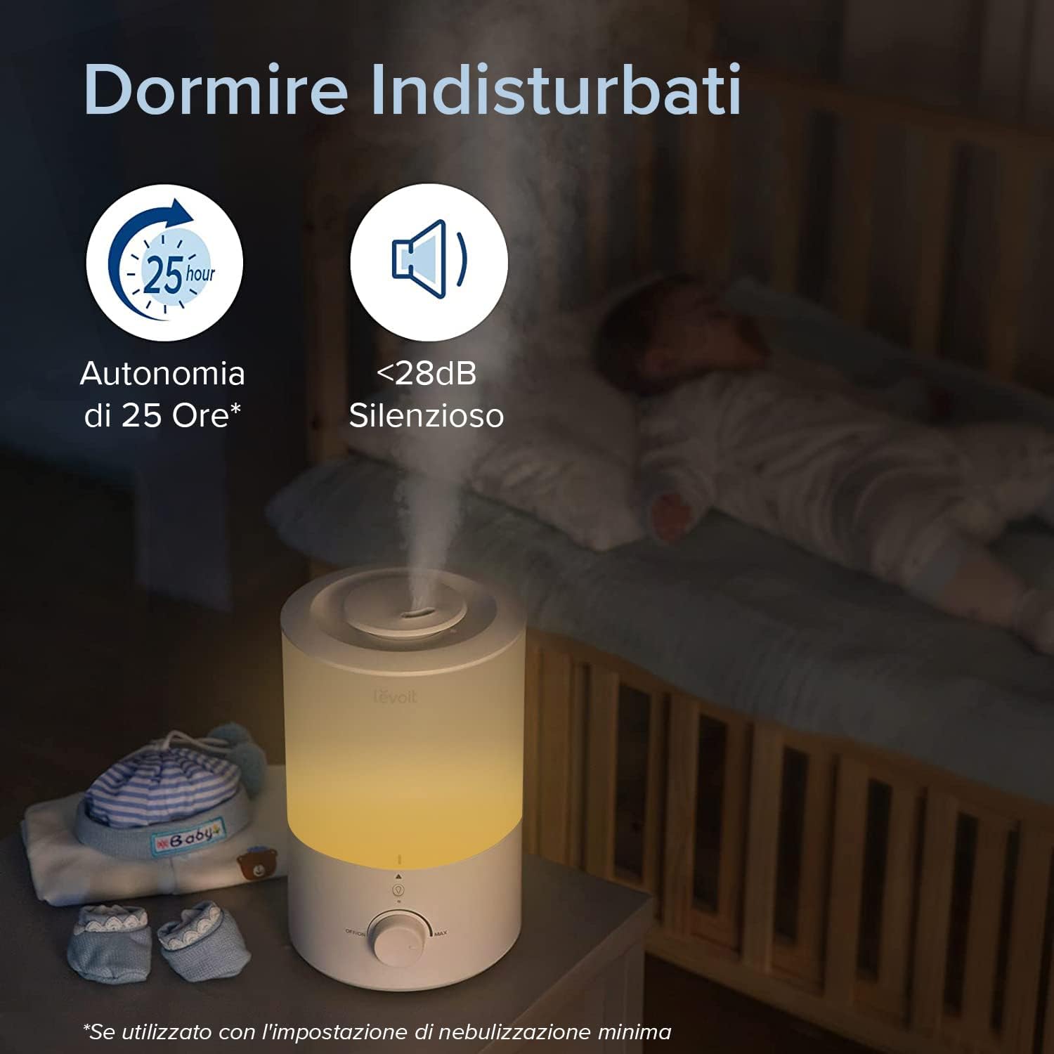 Levoit Umidificatore Ambiente Top Fill 3L - immagine 4