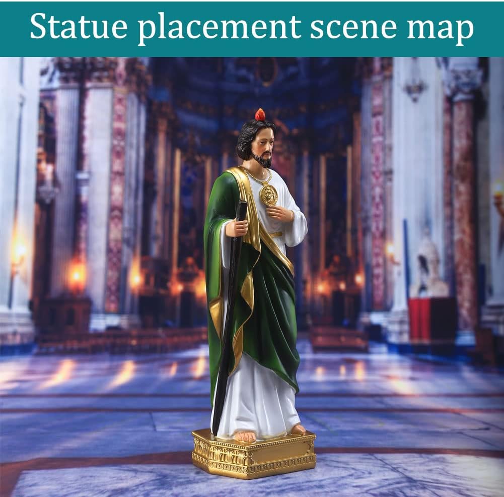 Statua di San Giuda in Resina 22cm - immagine 6