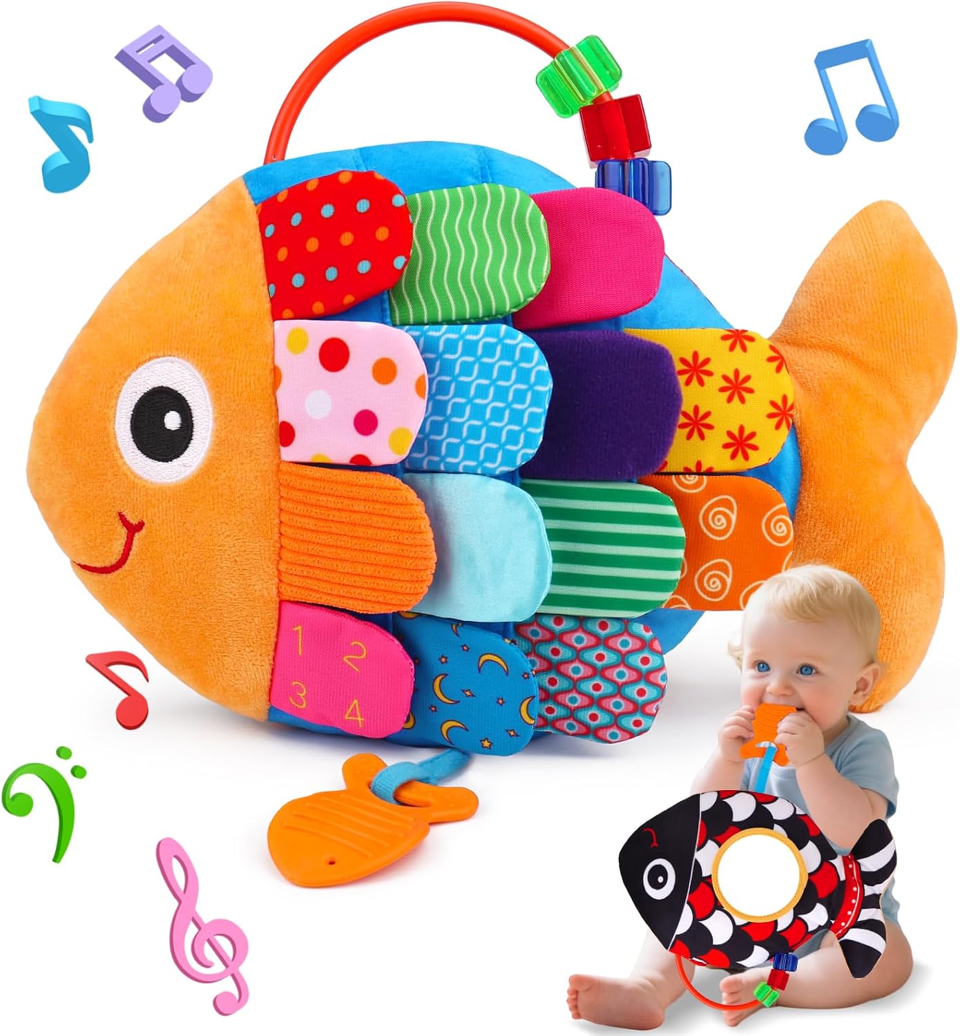 Baby Sensory Book Tummy Time Toys - immagine 1