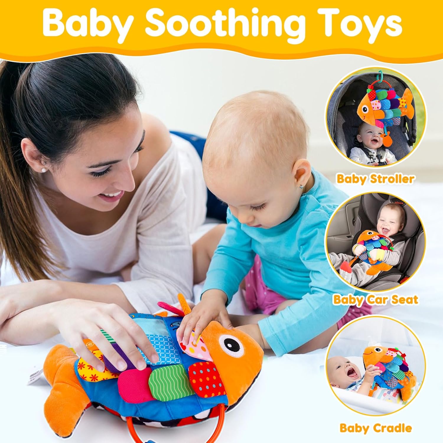 Baby Sensory Book Tummy Time Toys - immagine 5