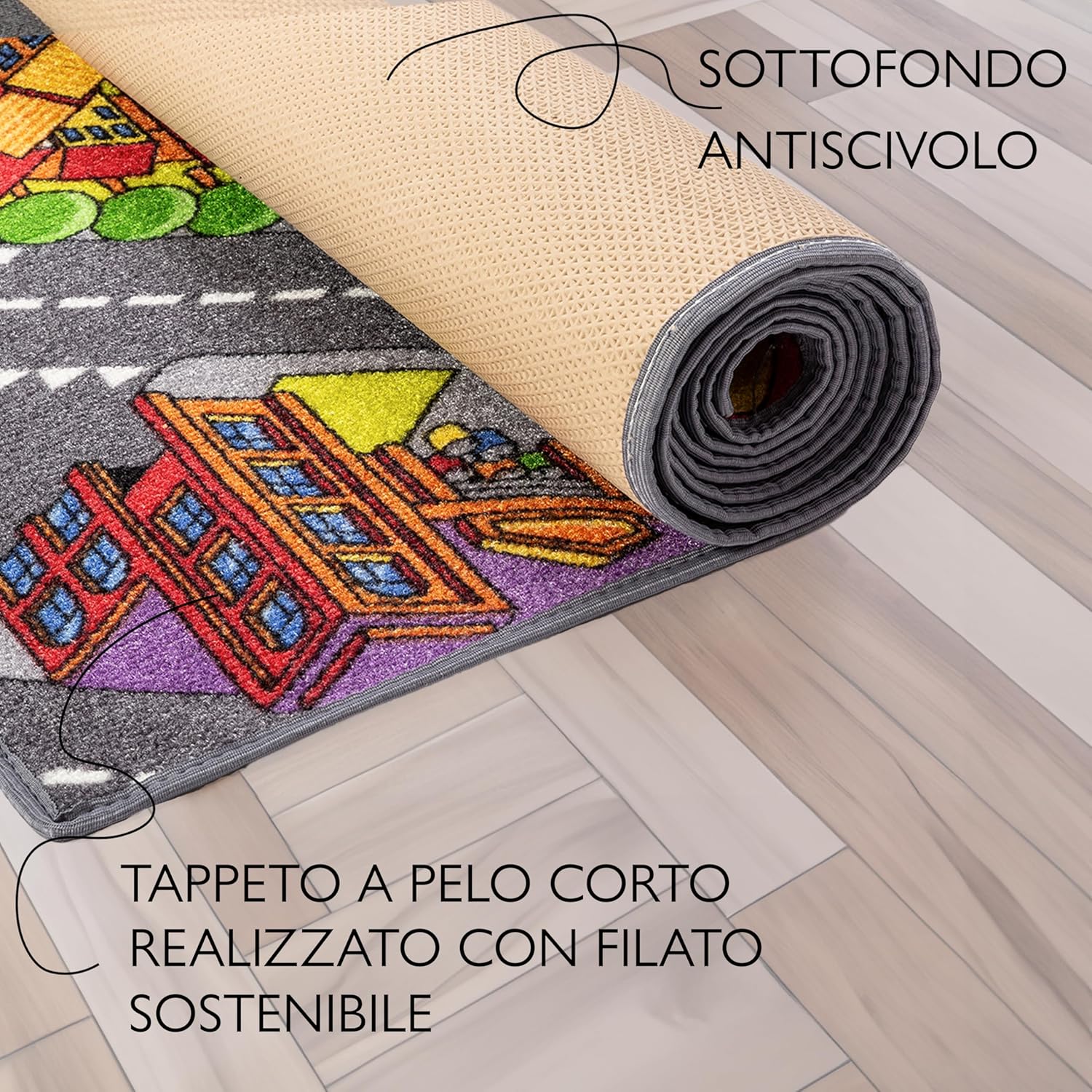 Carpet Studio Tappeto Bambini 140x200cm - Big City - immagine 2