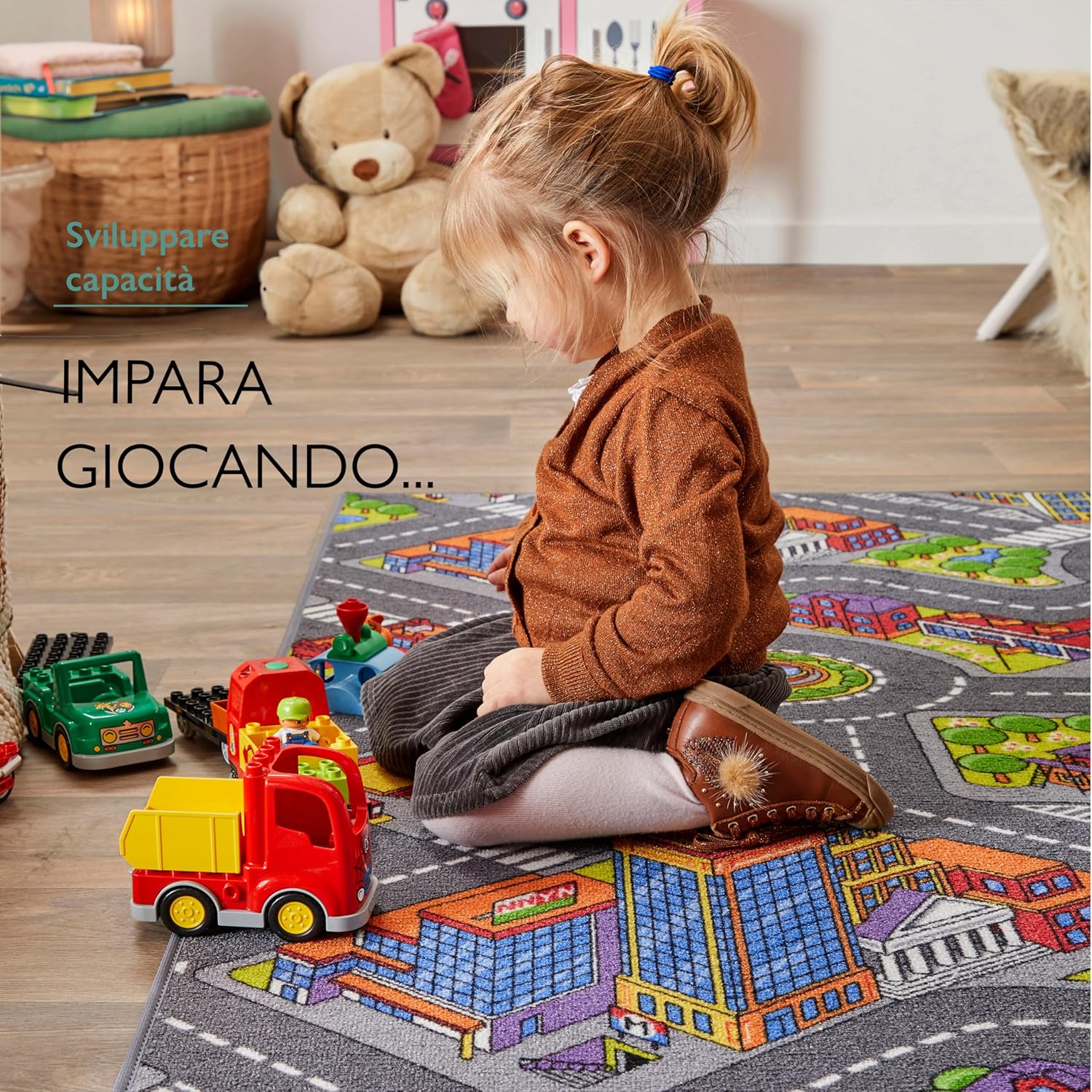 Carpet Studio Tappeto Bambini 140x200cm - Big City - immagine 3