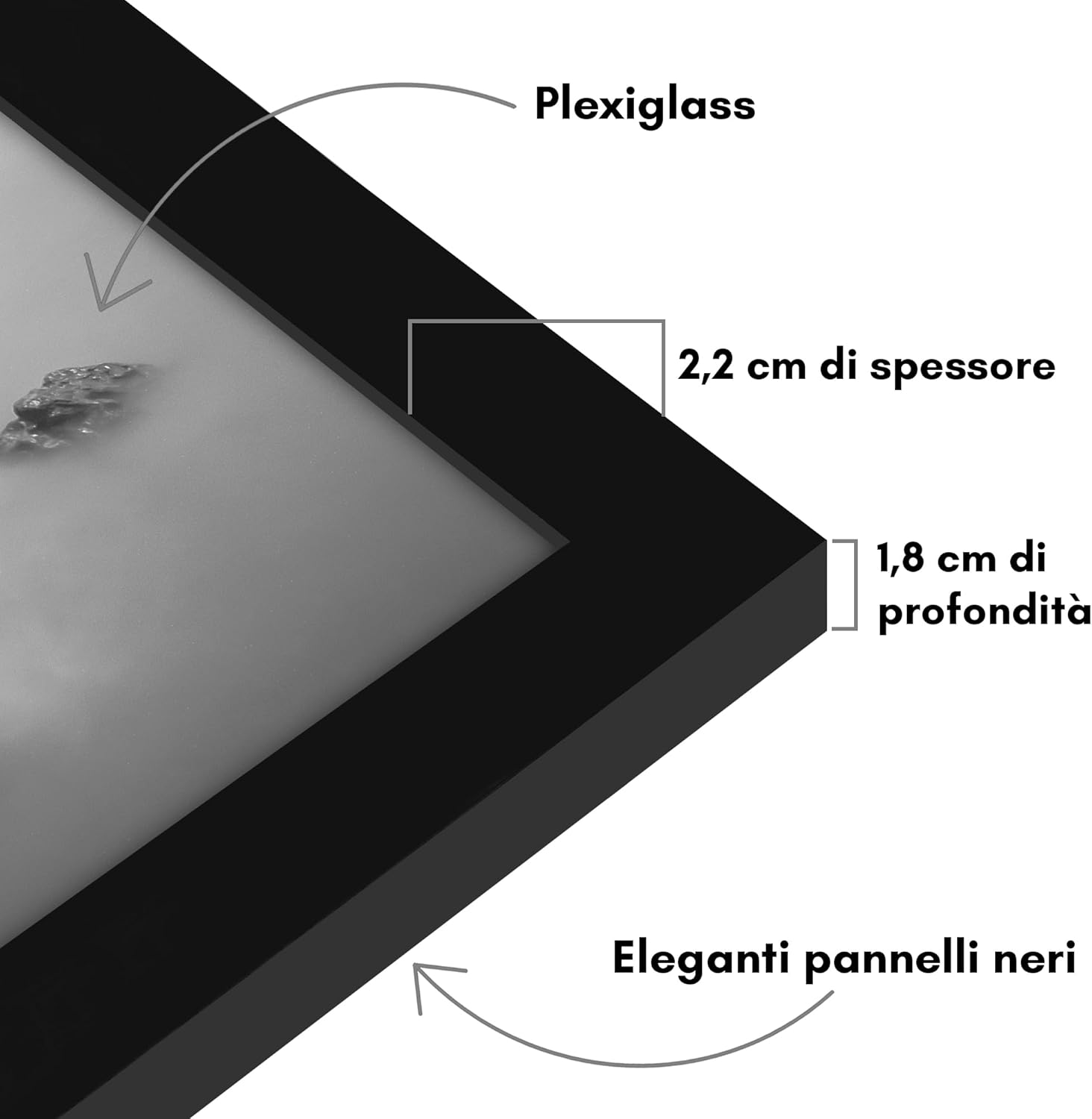 Americanflat Cornice Nera 35x50 cm - immagine 5