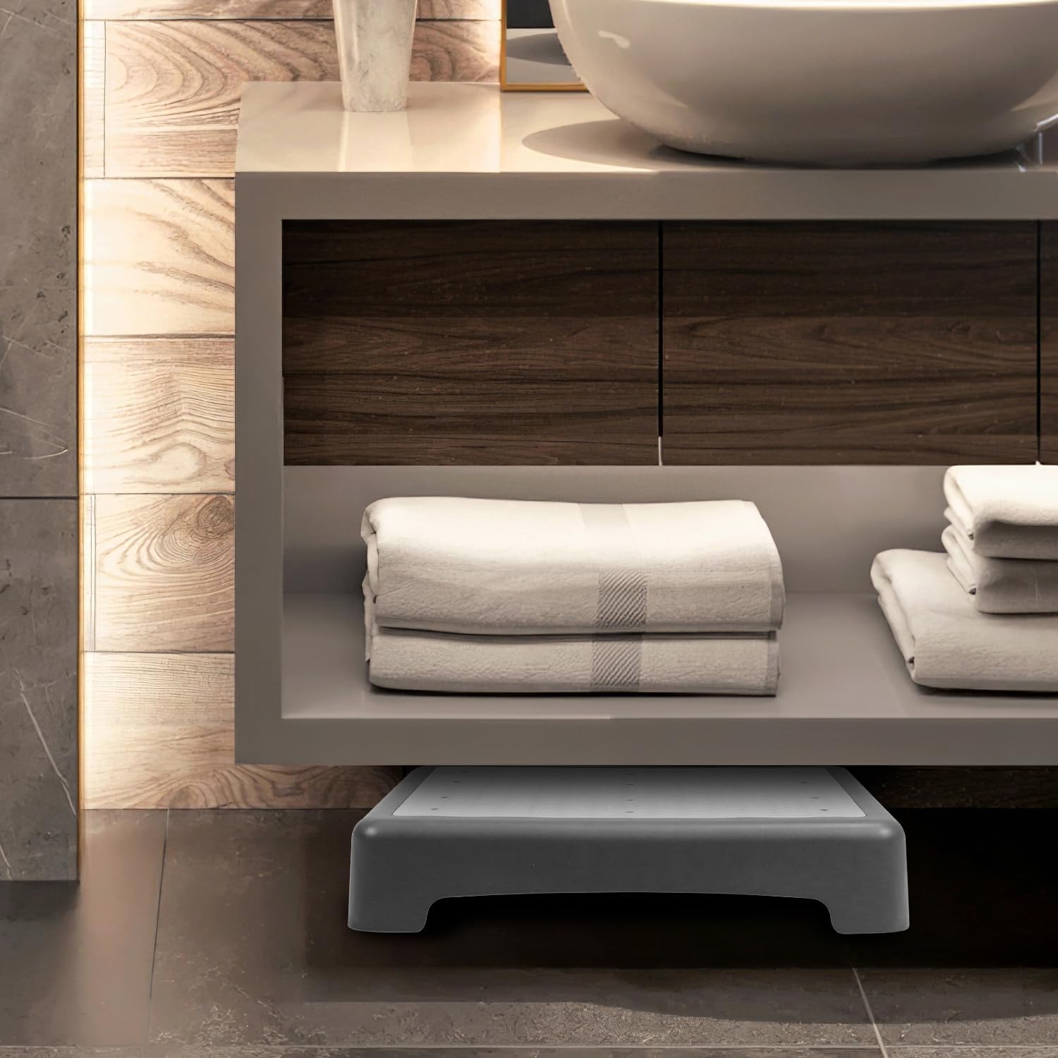 Qwork® Sgabello Basso Portatile 9cm - immagine 5