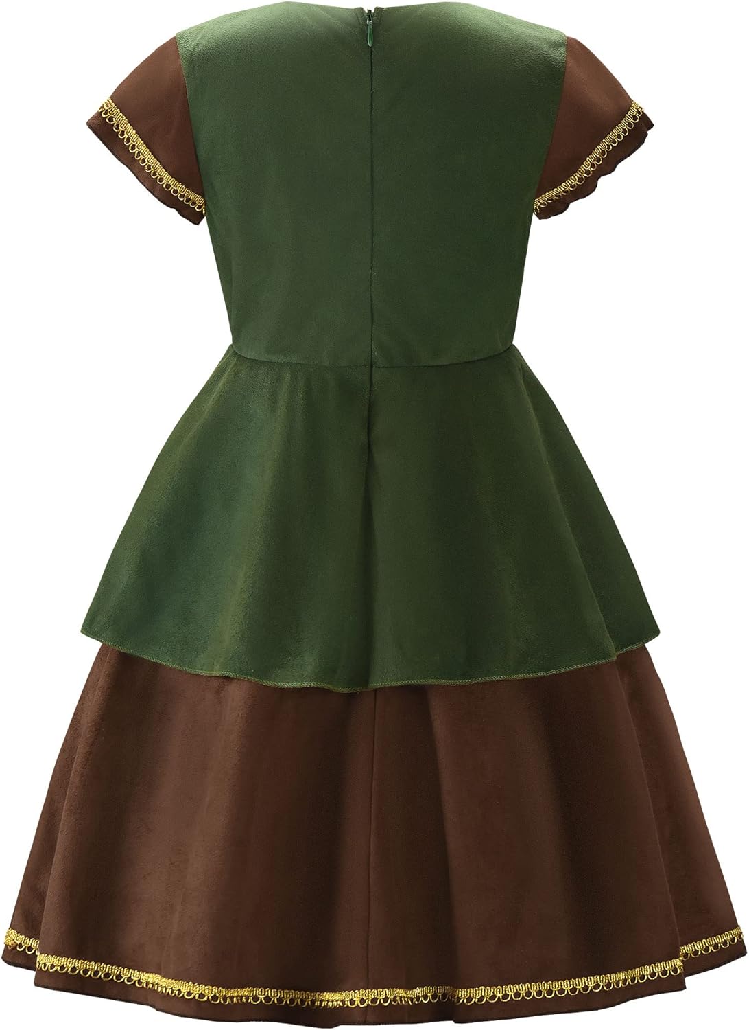 ReliBeauty Costume da Arciere per Ragazze, Verde - immagine 3