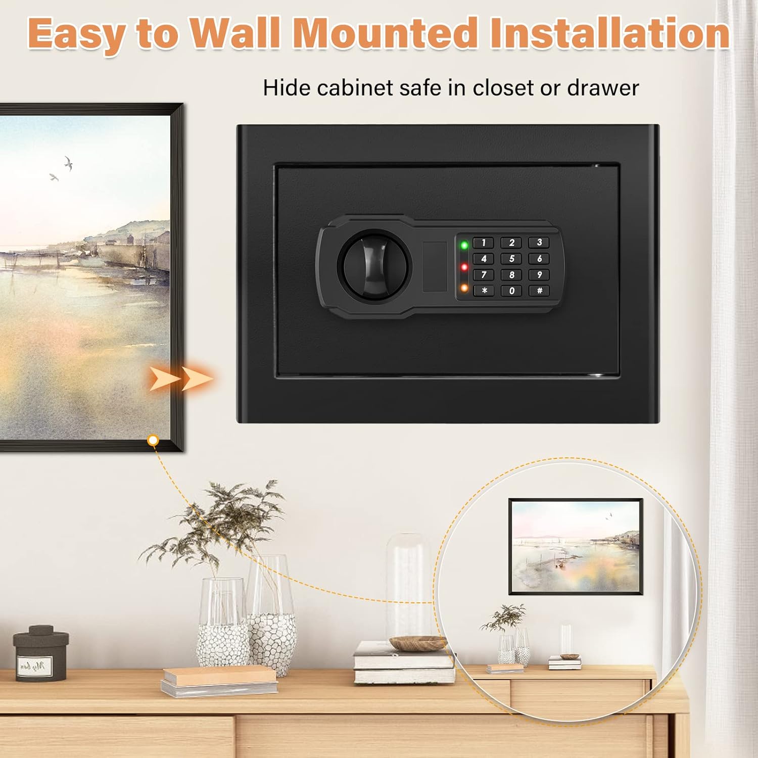 Mejasg Cassaforte Digitale Ignifuga 25L con Allarme - immagine 6