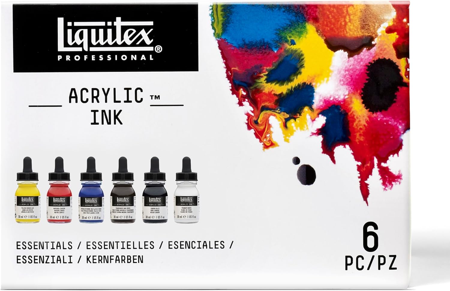 Liquitex Ink! Set Essenziali 6 Flaconi da 30 ml - immagine 1