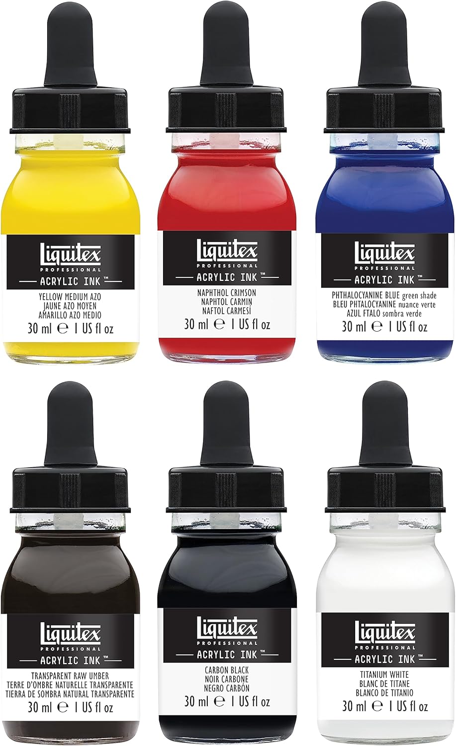 Liquitex Ink! Set Essenziali 6 Flaconi da 30 ml - immagine 2