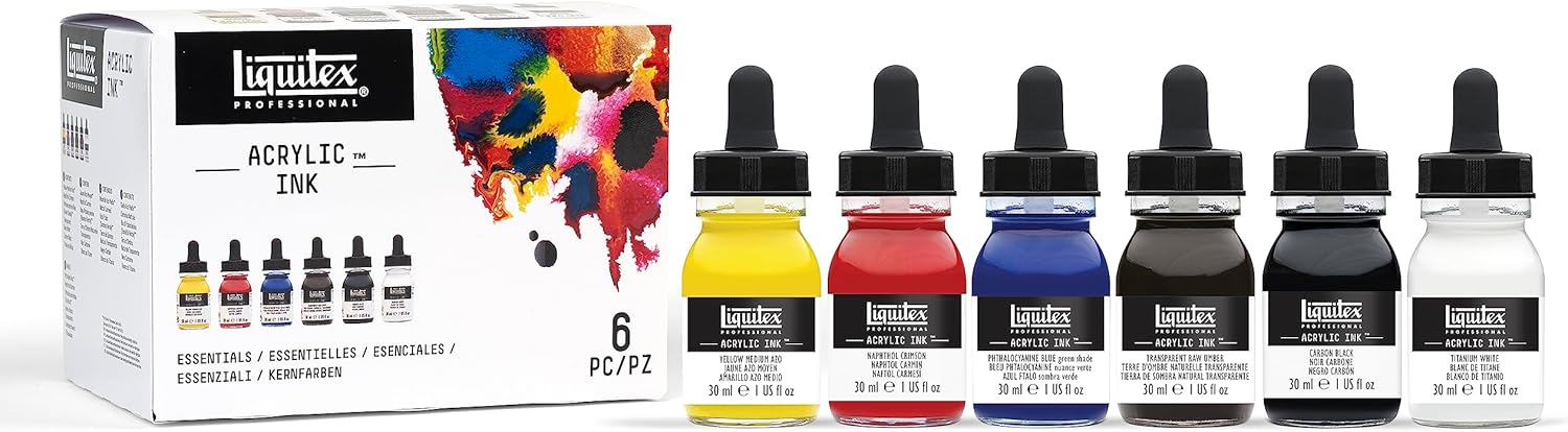 Liquitex Ink! Set Essenziali 6 Flaconi da 30 ml - immagine 3