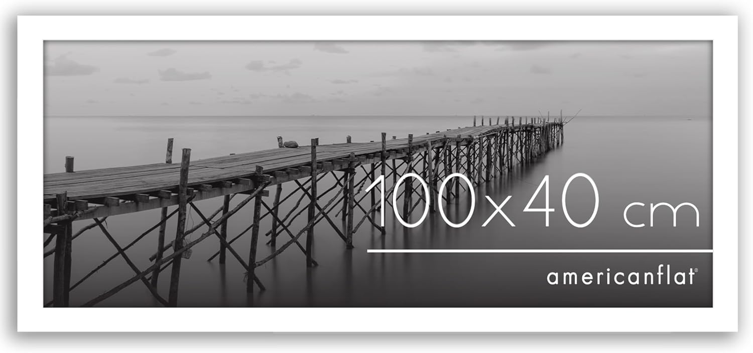 Americanflat Cornice 100x40 cm Bianca - immagine 1