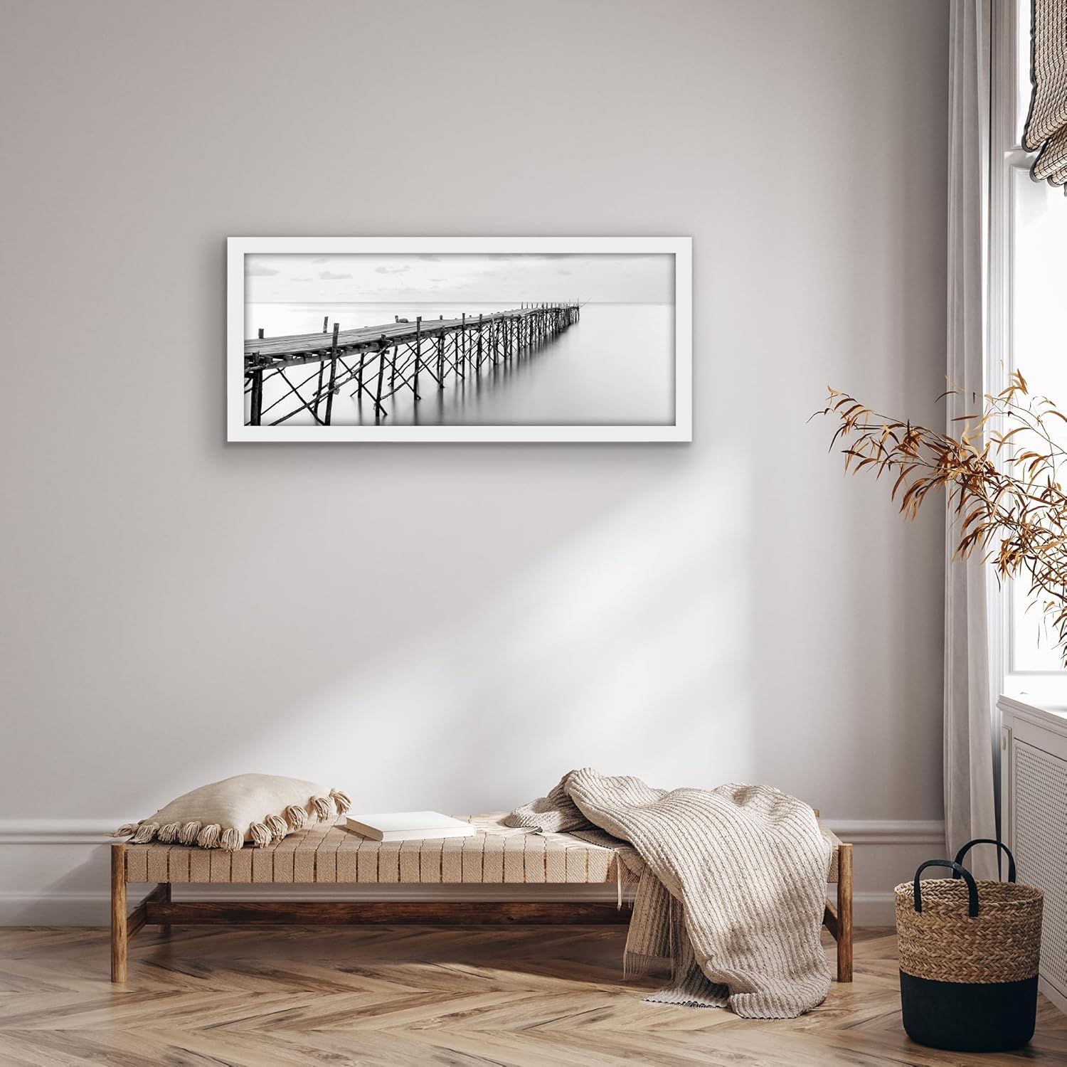 Americanflat Cornice 100x40 cm Bianca - immagine 7