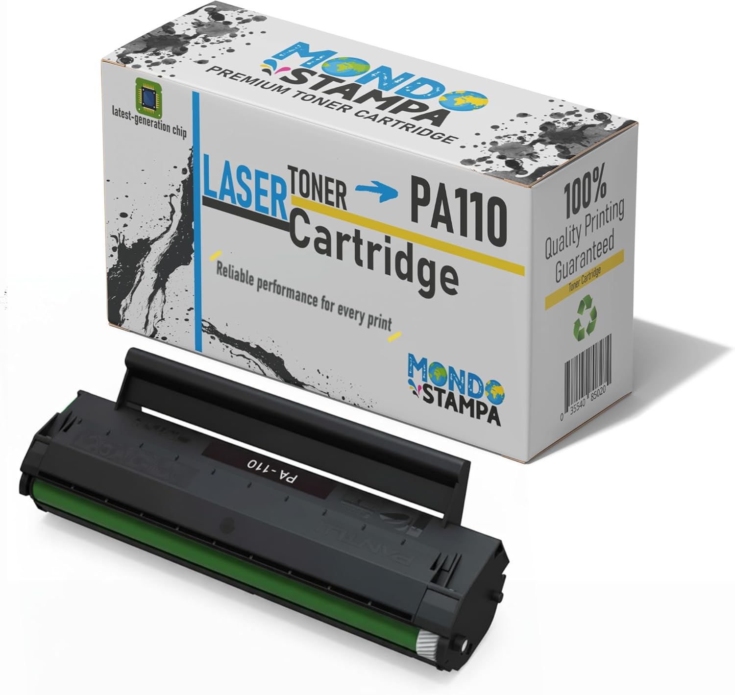 Cartuccia Toner Nera PA-110H con Chip, Alta Resa - immagine 1