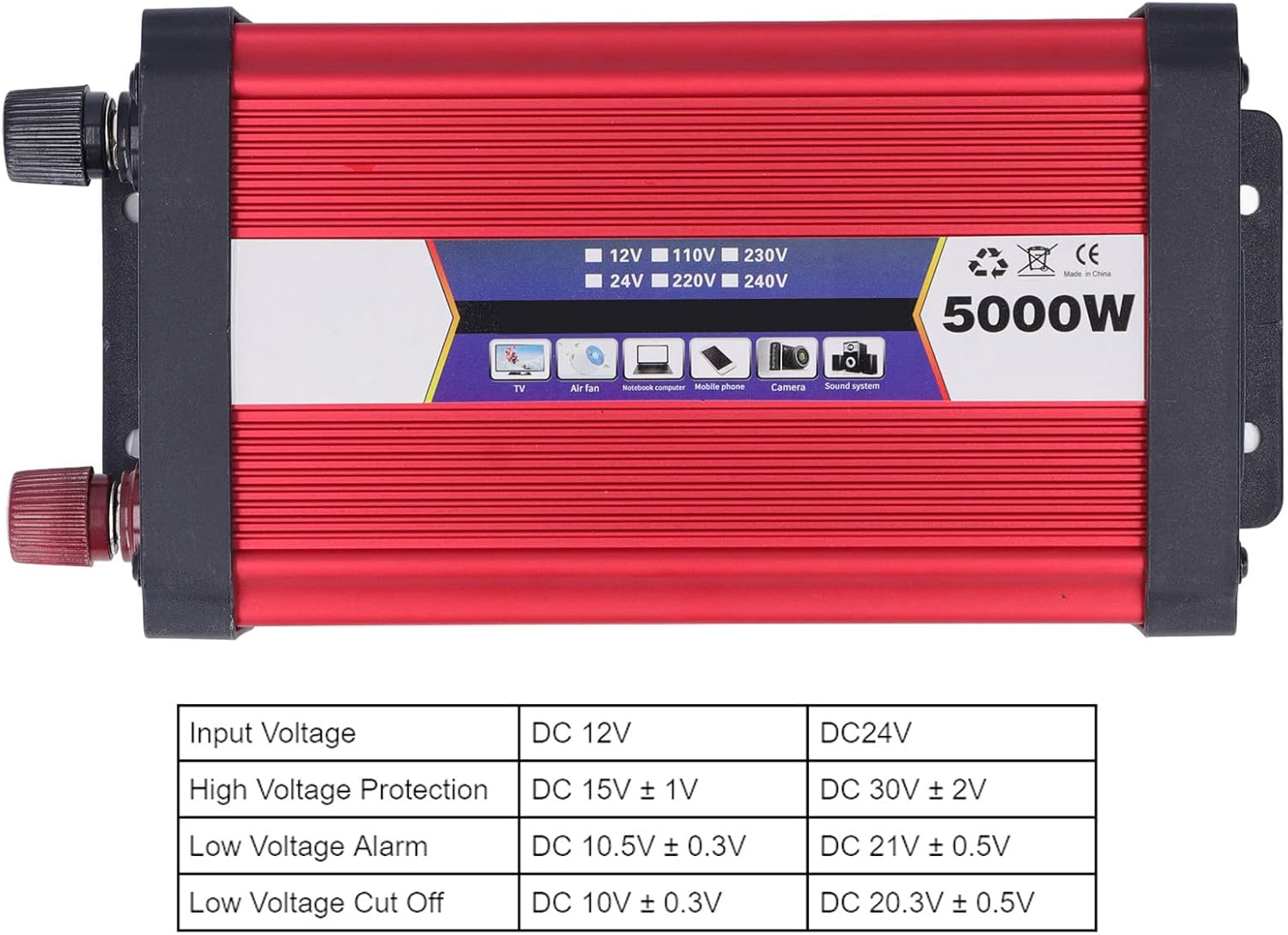 Adattatore Convertitore di Potenza per Auto 2000W - immagine 7