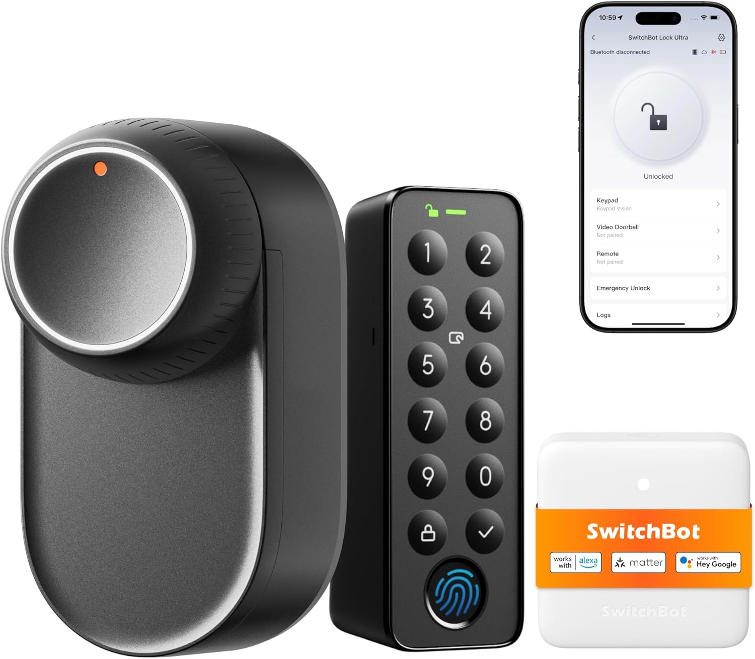 Switchbot WLAN Smart Lock Ultra con Sblocco Impronta - immagine 1