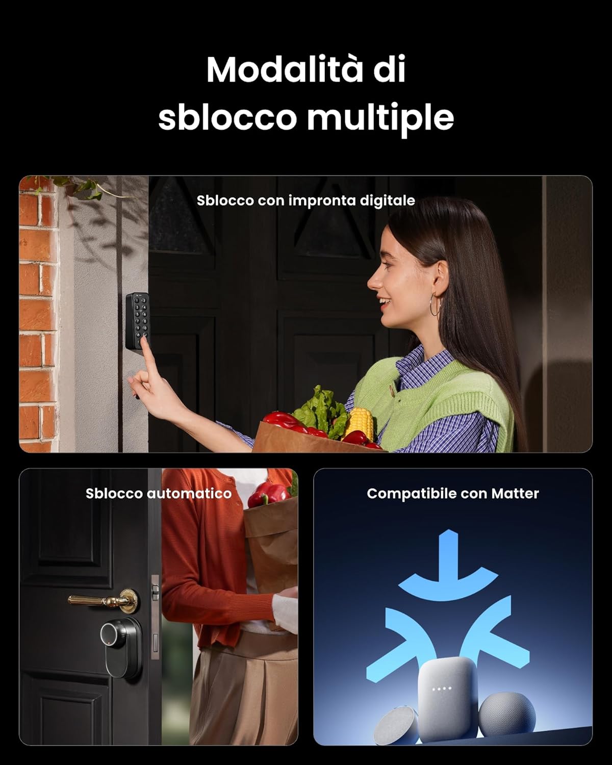 Switchbot WLAN Smart Lock Ultra con Sblocco Impronta - immagine 5
