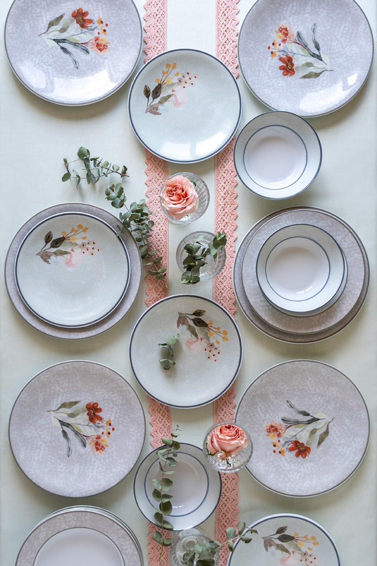 Set Piatti 24 Pezzi 100% Porcellana