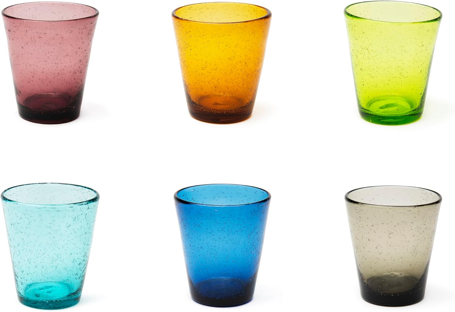 Excelsa Color Bubble Set 6 Bicchieri Acqua 300ml