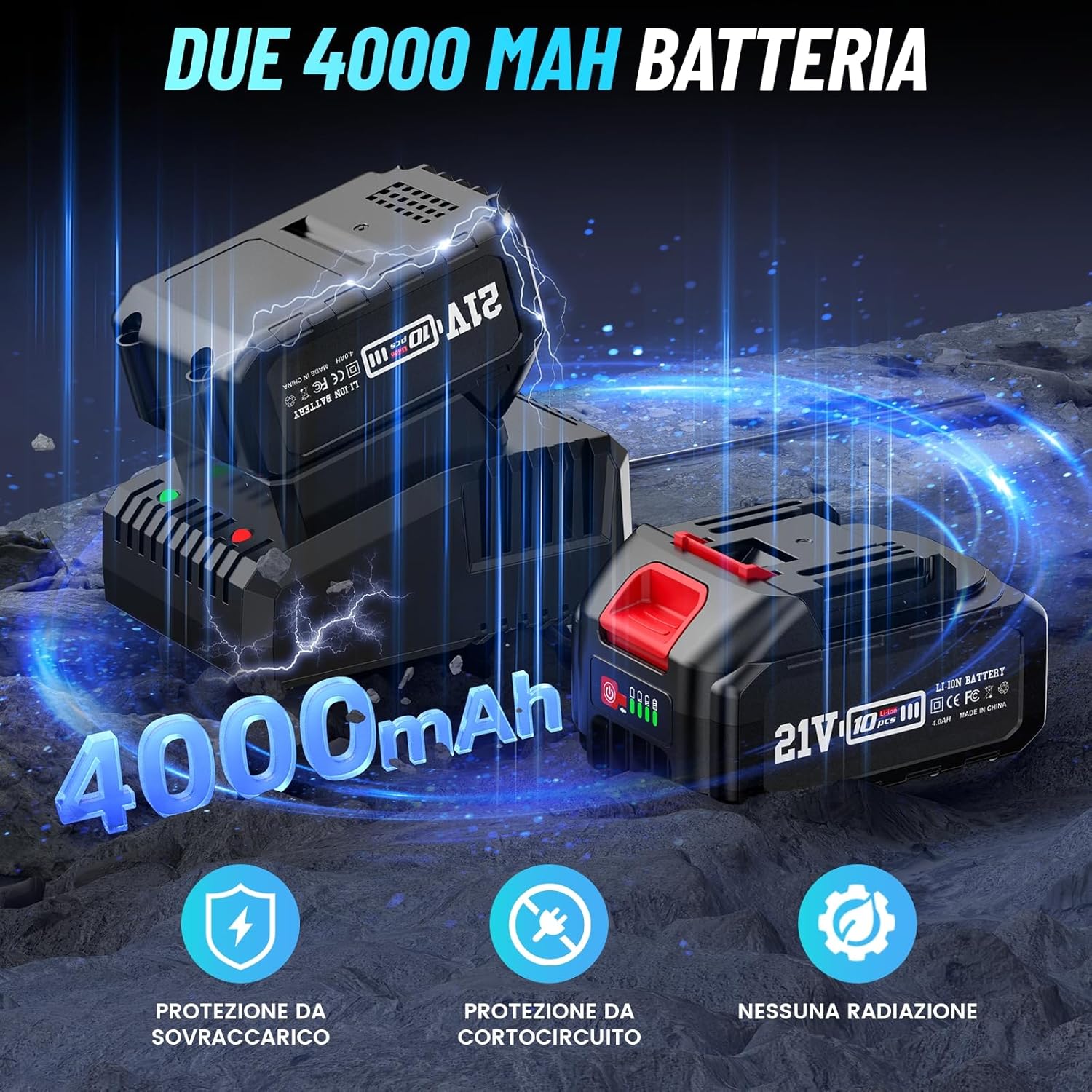 Seesii Avvitatore a Impulsi Brushless 1000 N.m - immagine 3