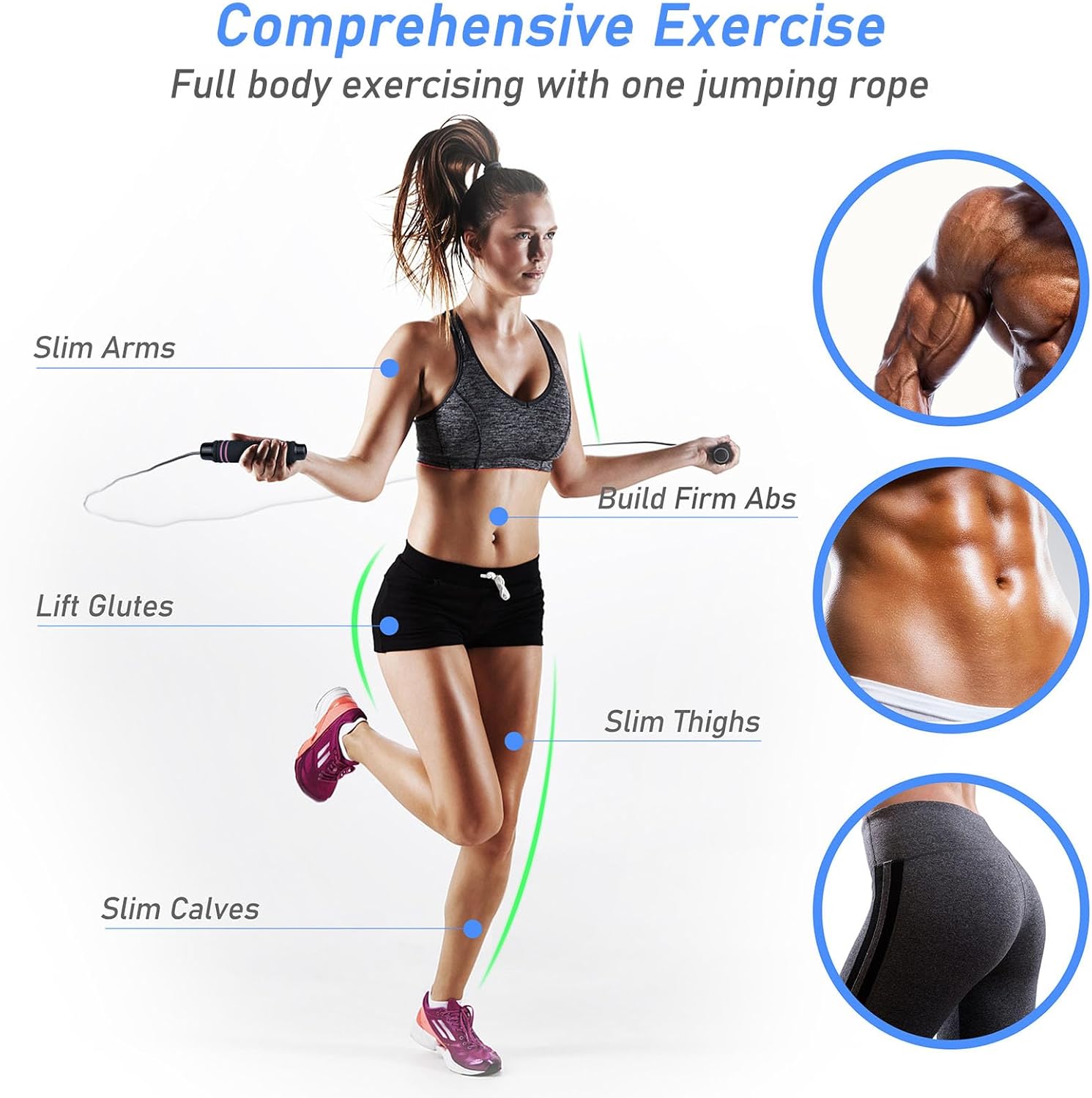 Blukar Corda per Saltare Professionale Regolabile - immagine 4