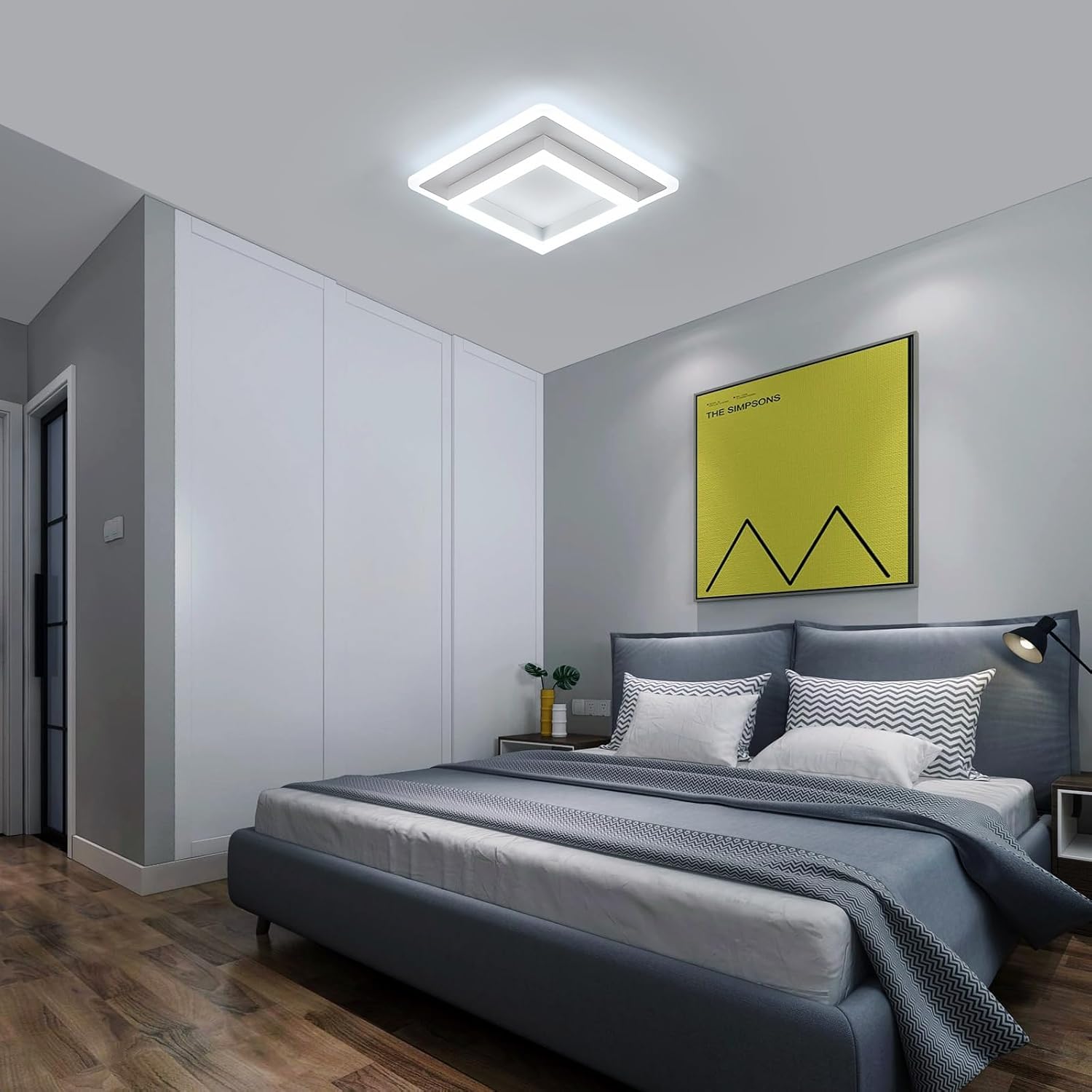 Delipop Plafoniera LED Moderna Quadrata 30W - immagine 7