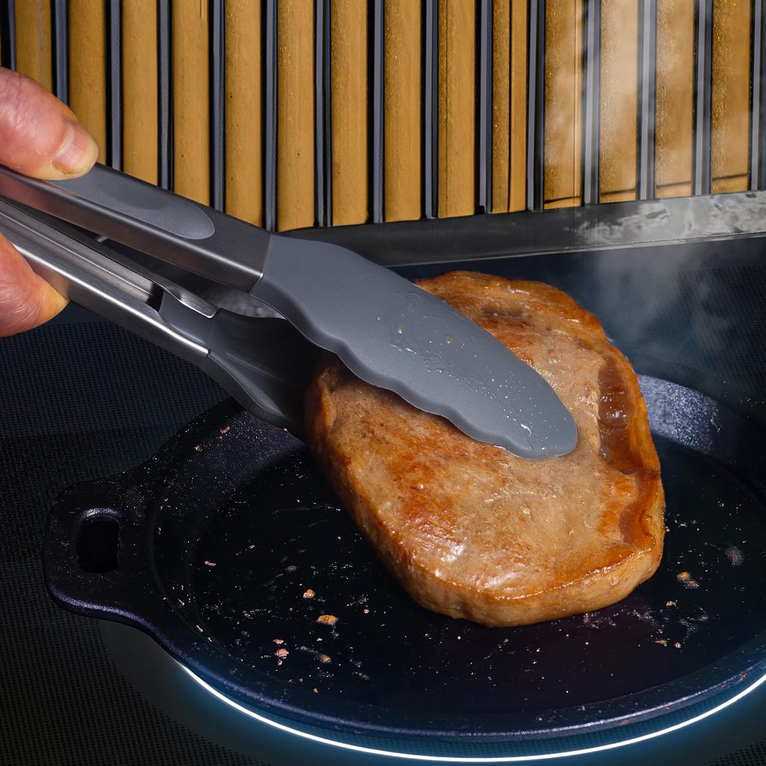 Raxco Set Coltelli da Cucina con Blocco, 18 pezzi, Grigio - immagine 6