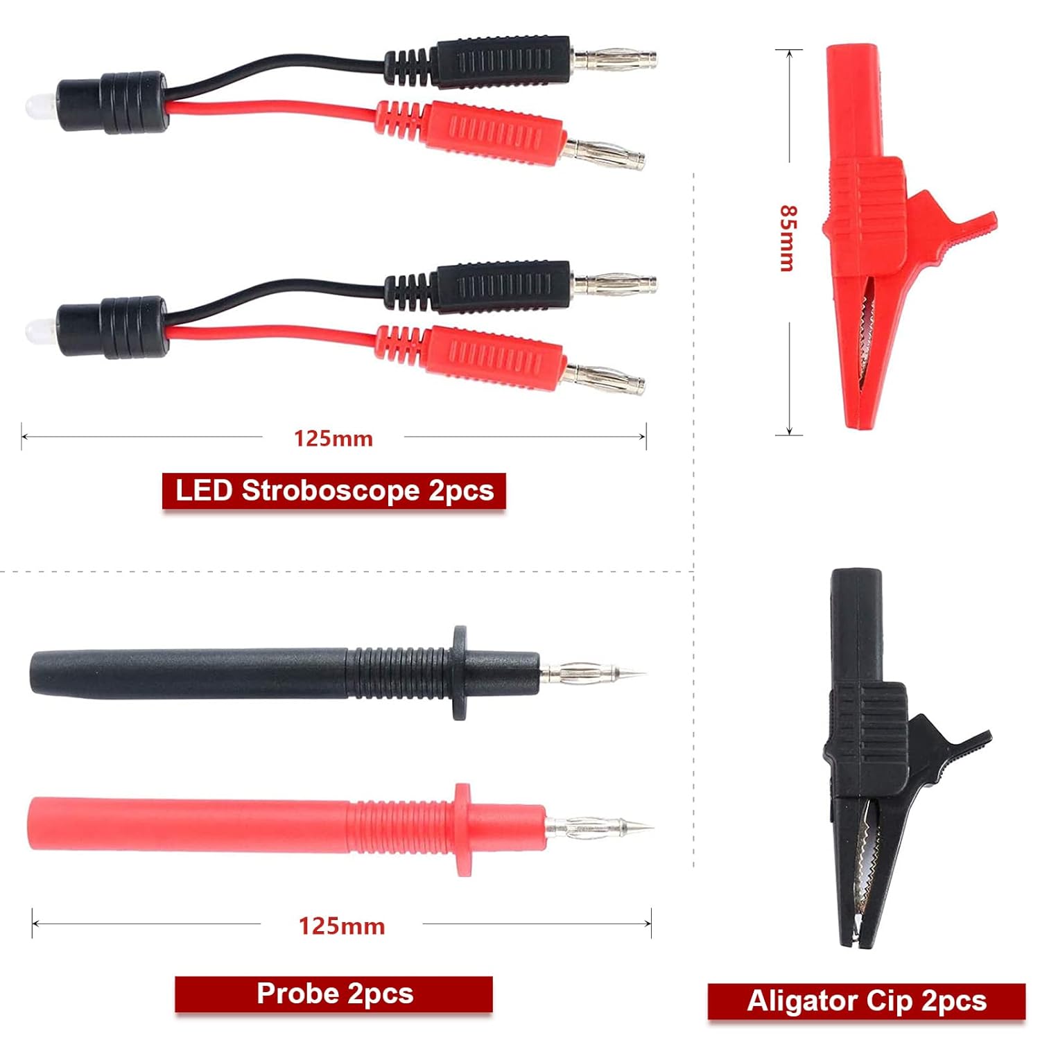 Test Lead 92 Pezzi Kit Multimetro Elettricista - immagine 5