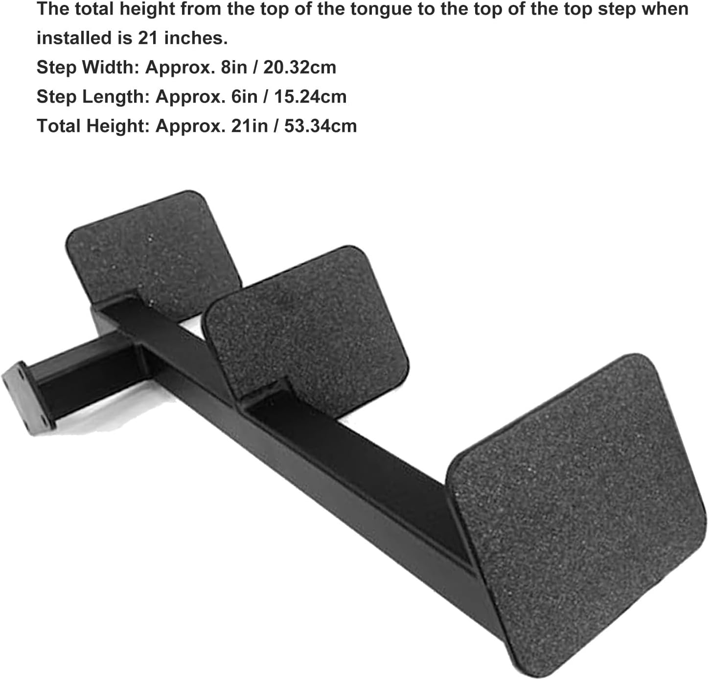 Gradini Universali per Rimorchio Barche 3 Gradini, Acciaio Nero - immagine 3