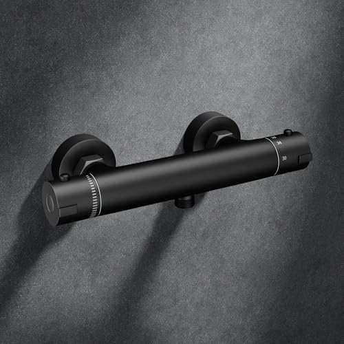 Morado Miscelatore Doccia Termostatico Nero - immagine 1