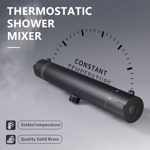 Morado Miscelatore Doccia Termostatico Nero - immagine 2