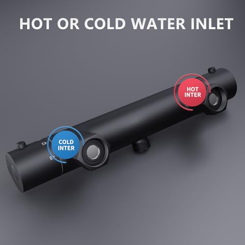 Morado Miscelatore Doccia Termostatico Nero - immagine 5