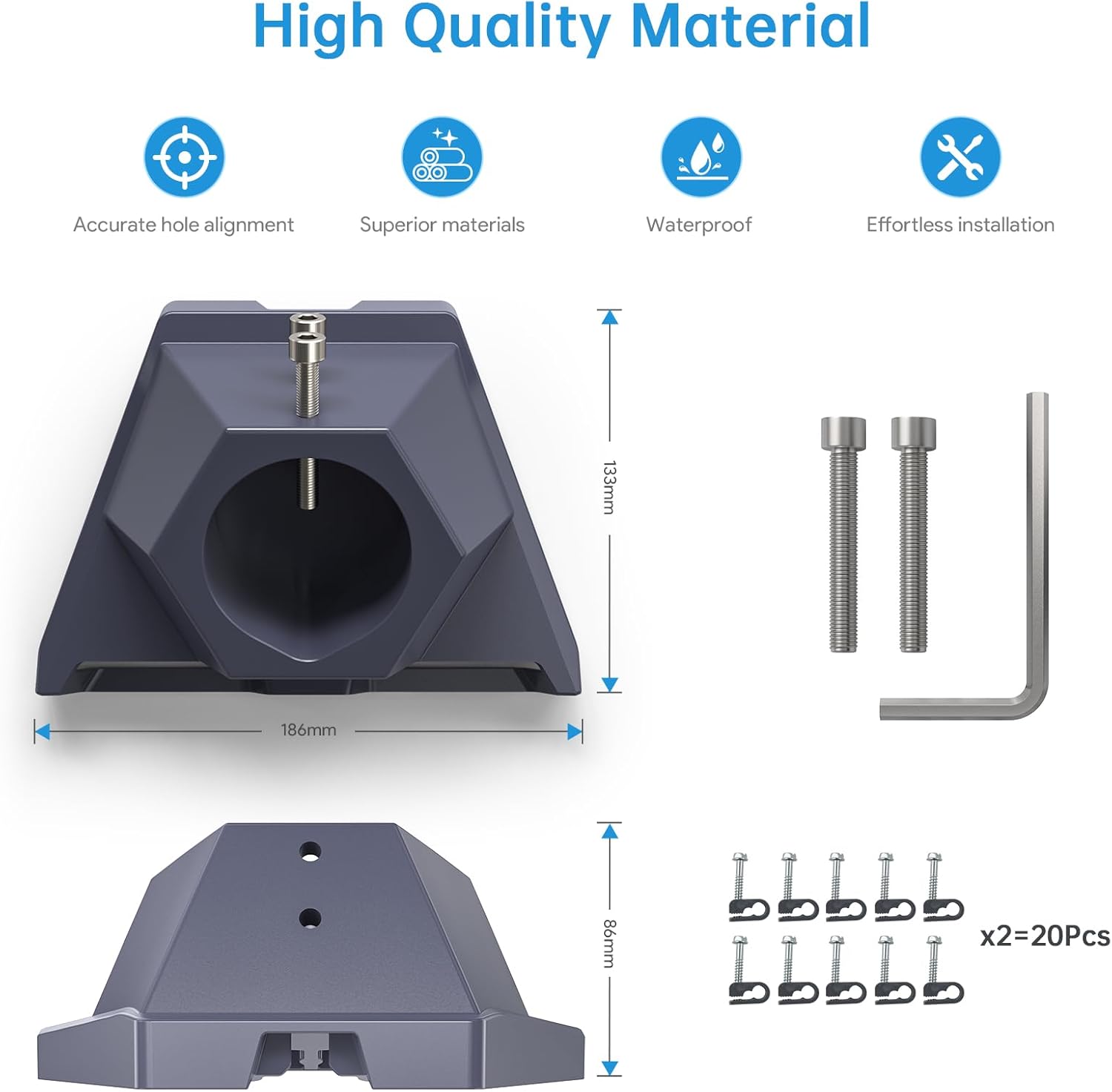 Xlttywl Starlink Adattatore per Tubi Gen 3 (Metallo) - immagine 3