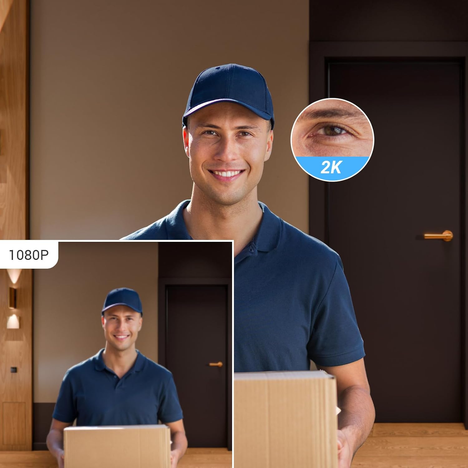 Ezviz CP3 2K Video Campanello WiFi a Batteria - immagine 3