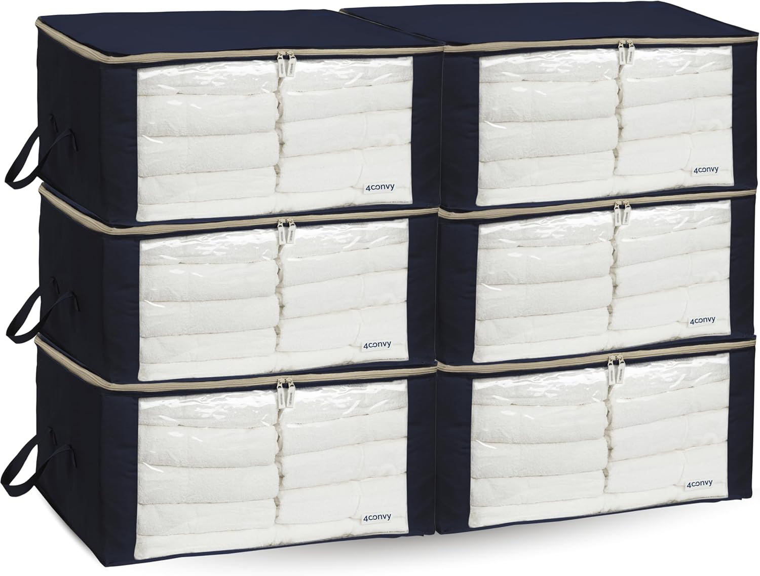 4convy Scatole per Armadio con Cerniera 6x90L