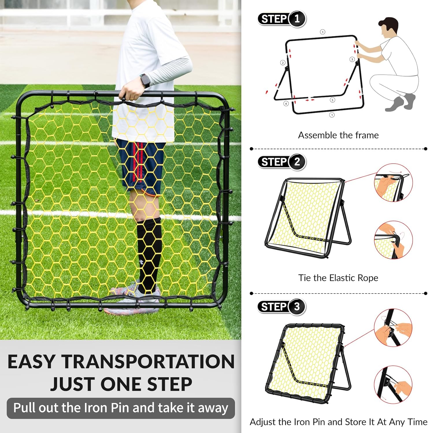 Happy Jump - Rete da Rimbalzo per Allenamento Calcio - immagine 3