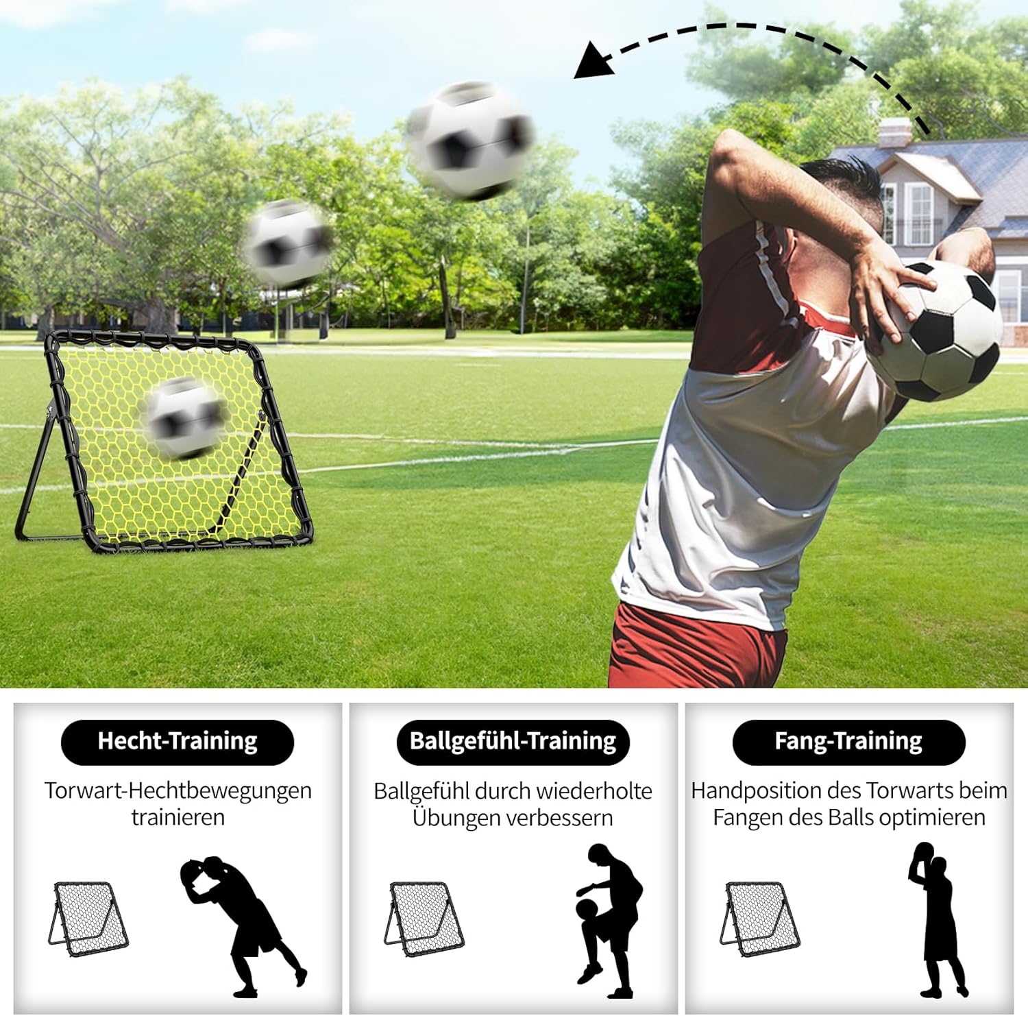 Happy Jump - Rete da Rimbalzo per Allenamento Calcio - immagine 7